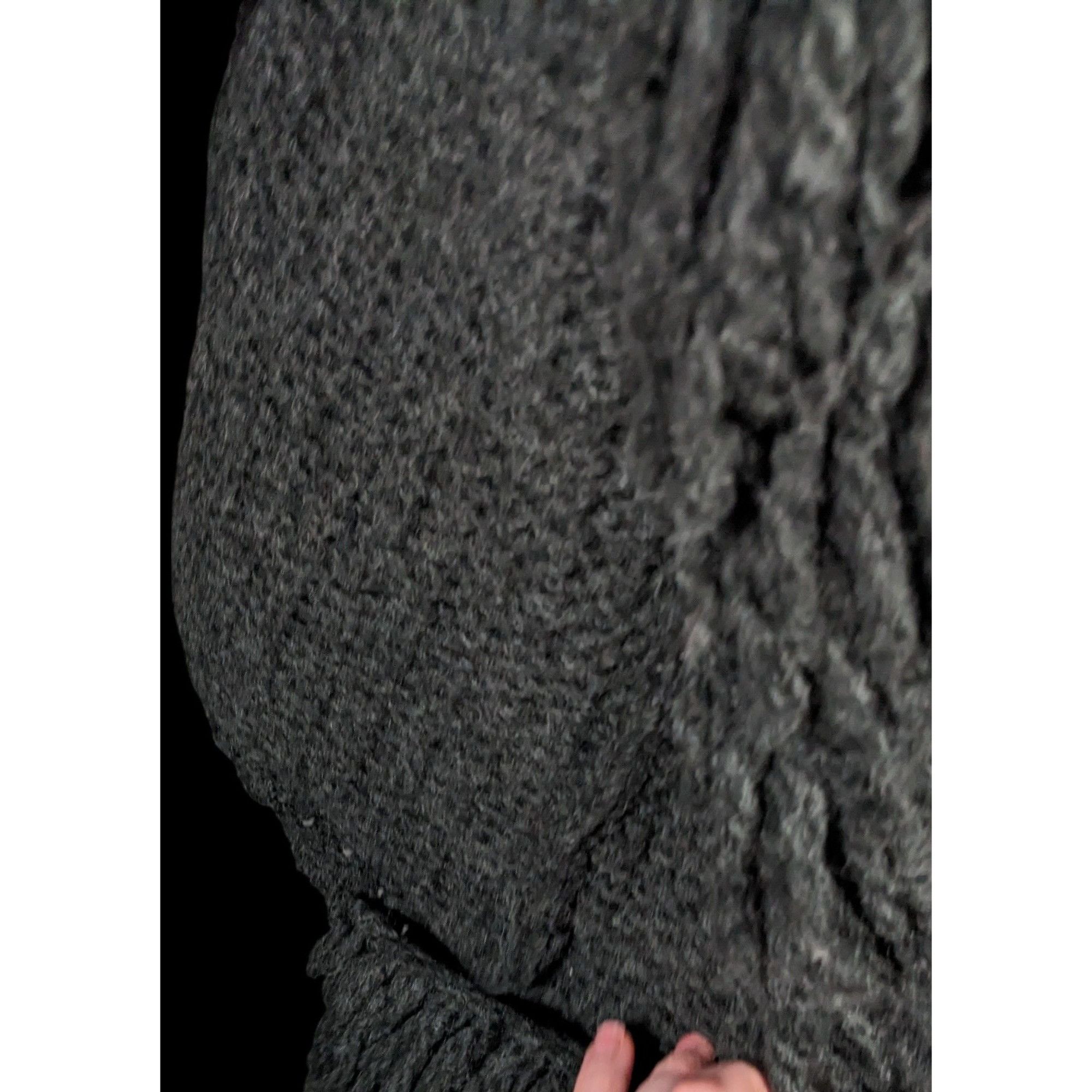 Other Kenar Italy Vintage Open Front Black Fringe Neck Cardigan Si Size M / US 6-8 / IT 42-44 - 5 Thumbnail