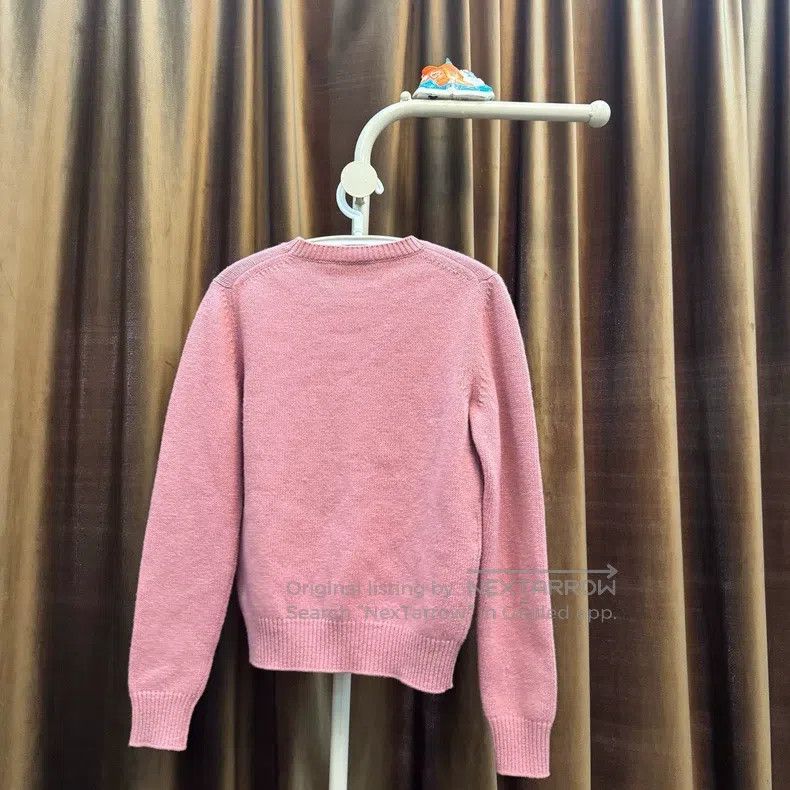 Gucci Gucci Pink sweater kitten pattern sweater Size S / US 4 / IT 40 - 4 Thumbnail