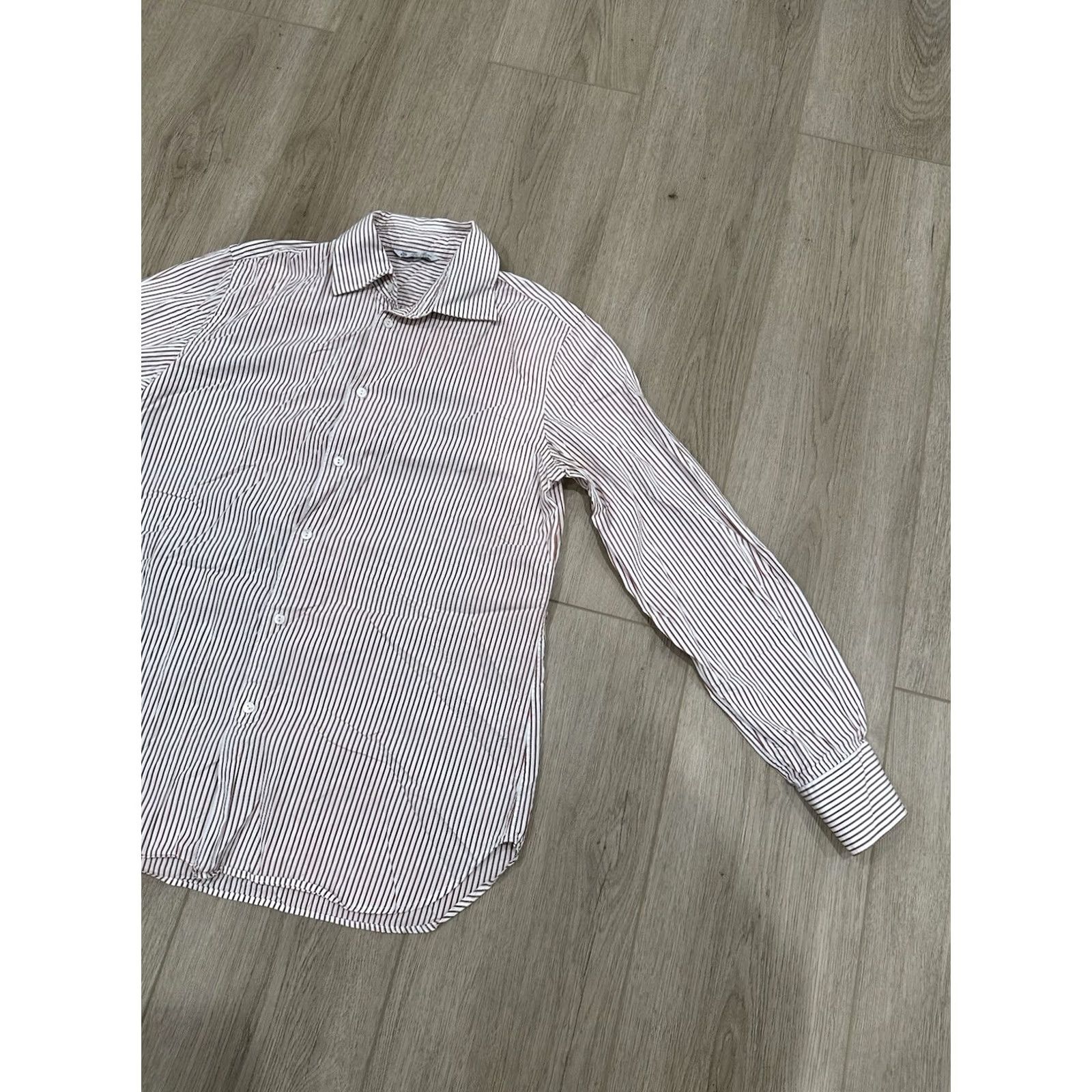 Loro Piana LORO PIAN A Womens Striped Cotton Button Down Shirt Shirt 44 Multicolor Twill Casual Business Womens Size M / US 6-8 / IT 42-44 - 2 Thumbnail