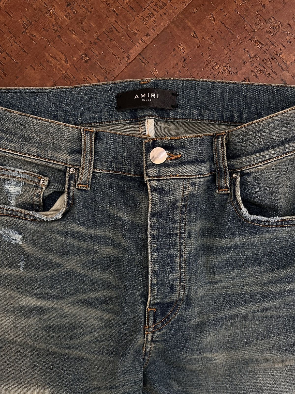 Amiri Amiri indigo stack denim Size US 33 - 3 Thumbnail