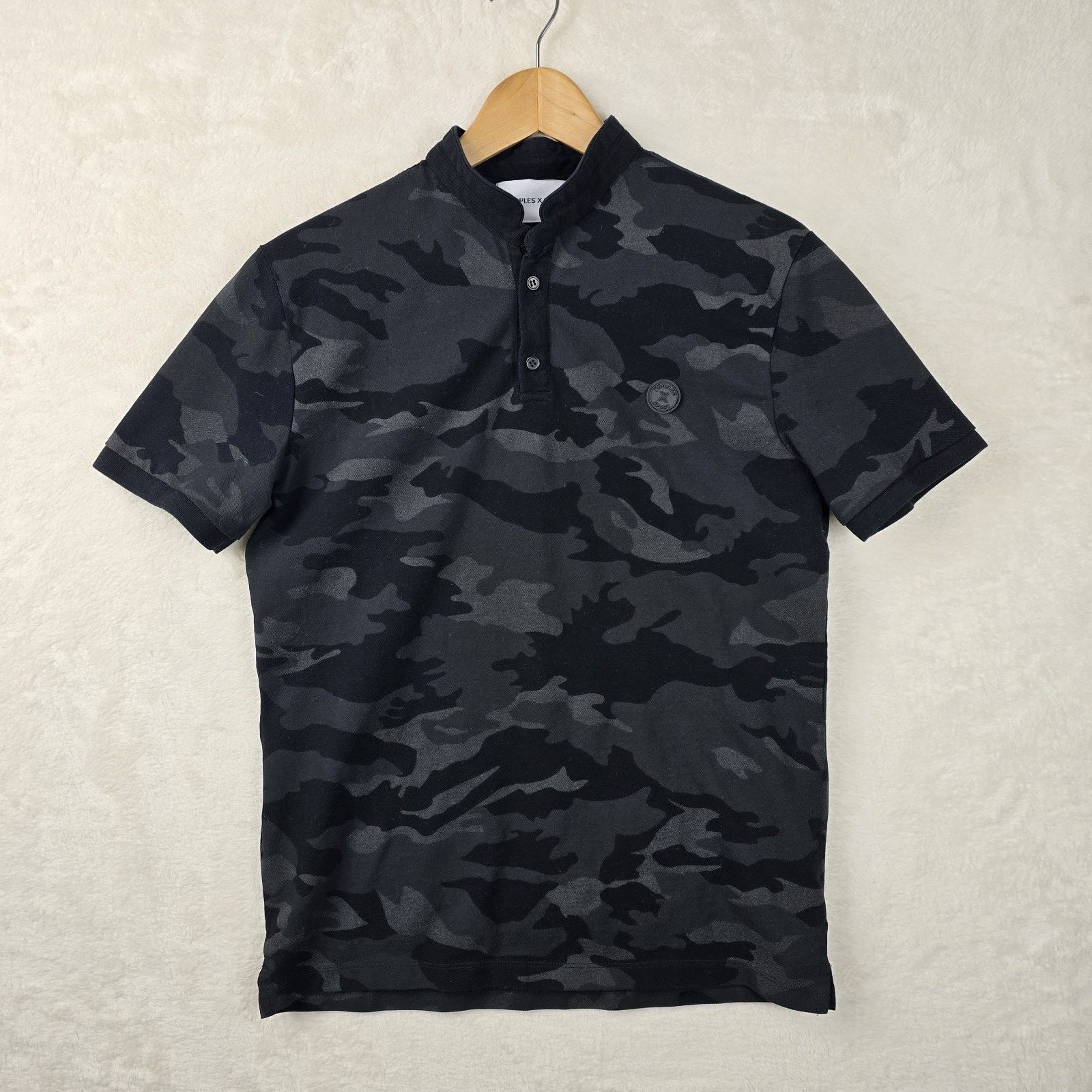 The Kooples Kooples X Sport Black Slim Fit Camouflage Polo Shirt Medium Size US M / EU 48-50 / 2 - 2 Thumbnail