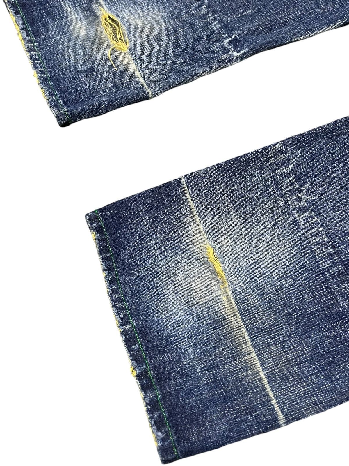 Japanese Brand Doarat Japan Distressed Whiskers Loose Straight Jeans Size US 30 / EU 46 - 15 Thumbnail