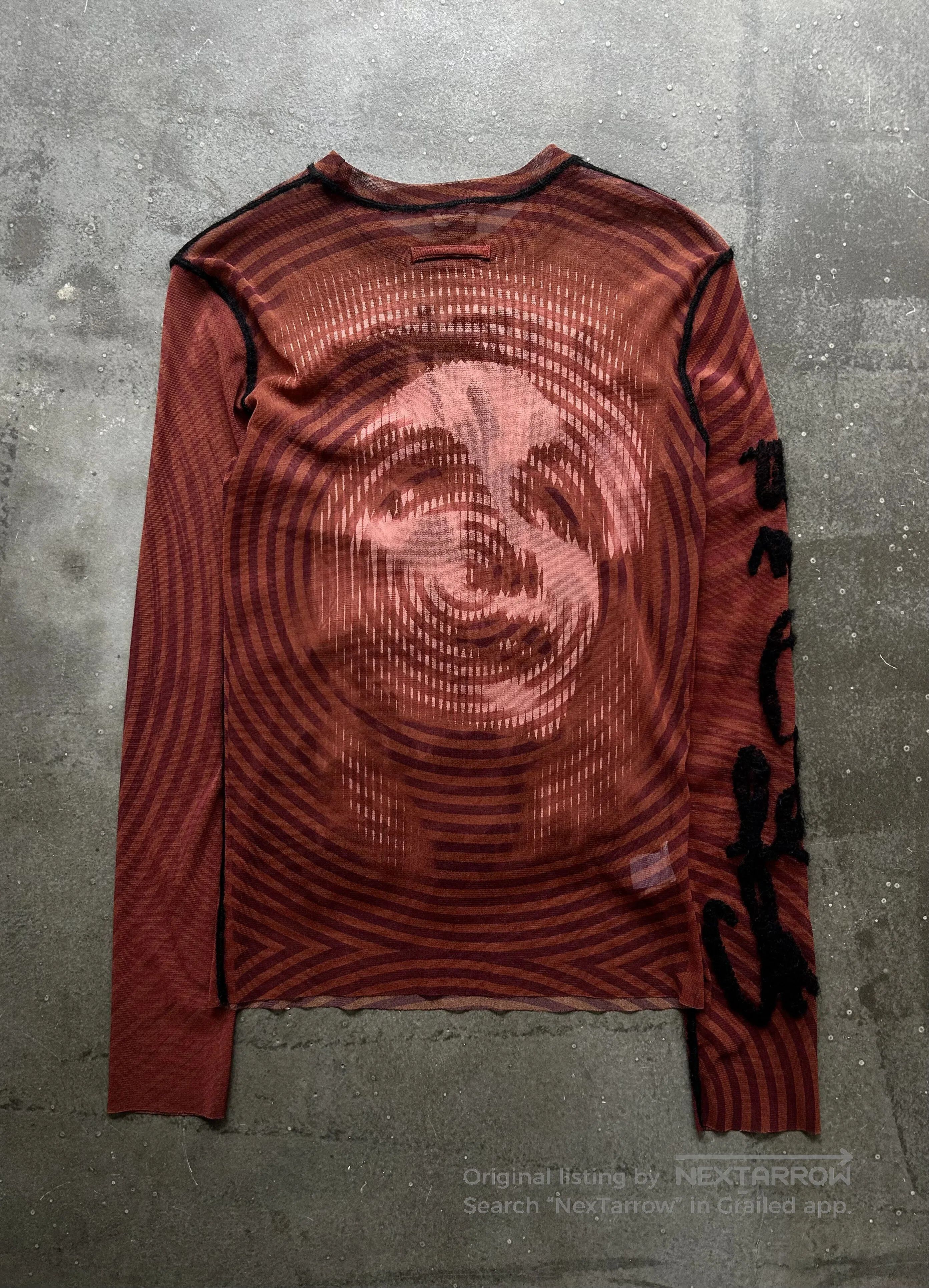 Jean Paul Gaultier Jean Paul Gaultier Sheer Long Sleeve Top. Size US M / EU 48-50 / 2 - 8 Thumbnail