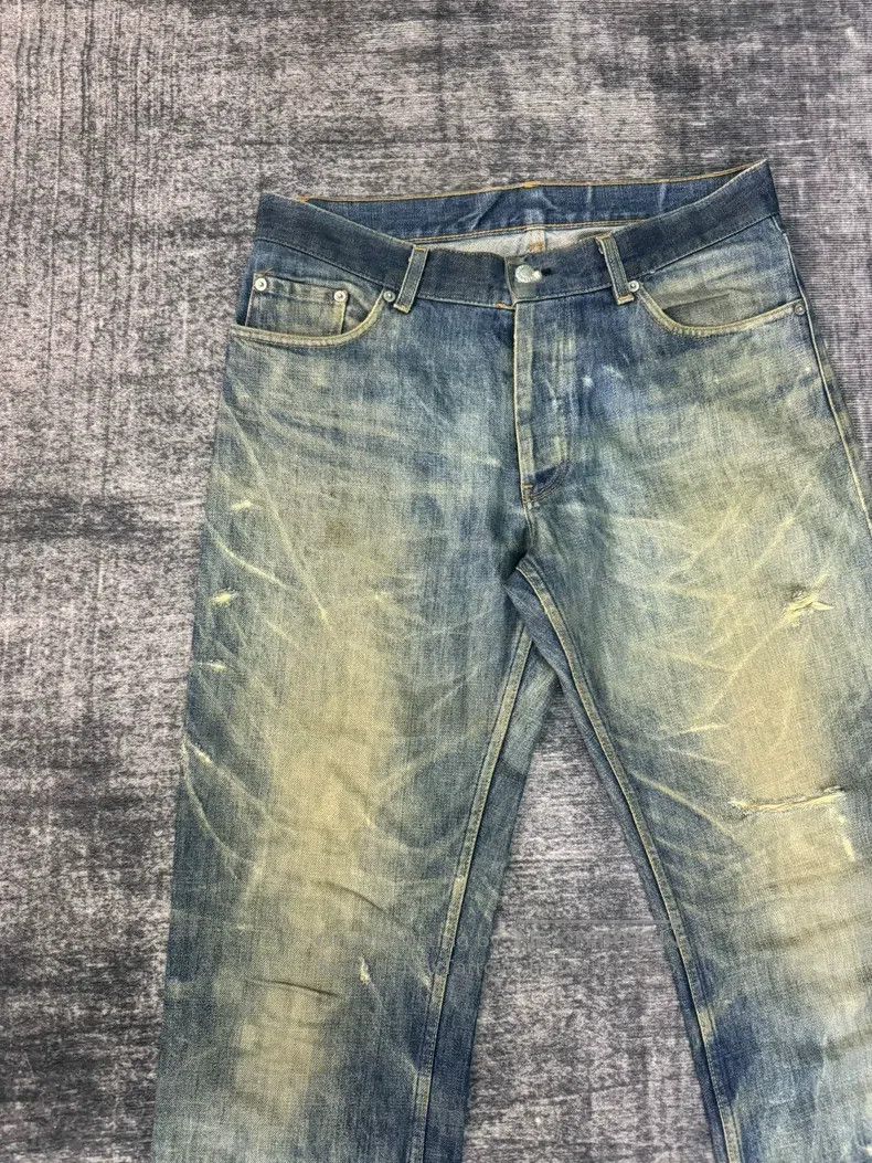 Helmut Lang HELMUT LANG Italian Washed Vintage Blue Denim Jeans Size US 33 - 3 Thumbnail