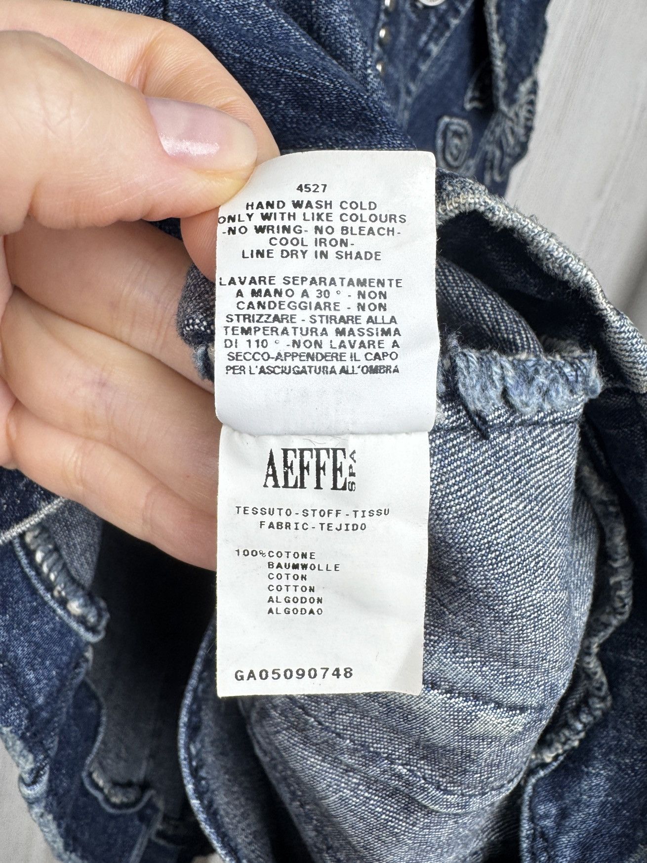 Alberta Ferretti Philosophy Di Alberta Ferretti Denim Studded Embroidered Jkt Size S / US 4 / IT 40 - 13 Thumbnail