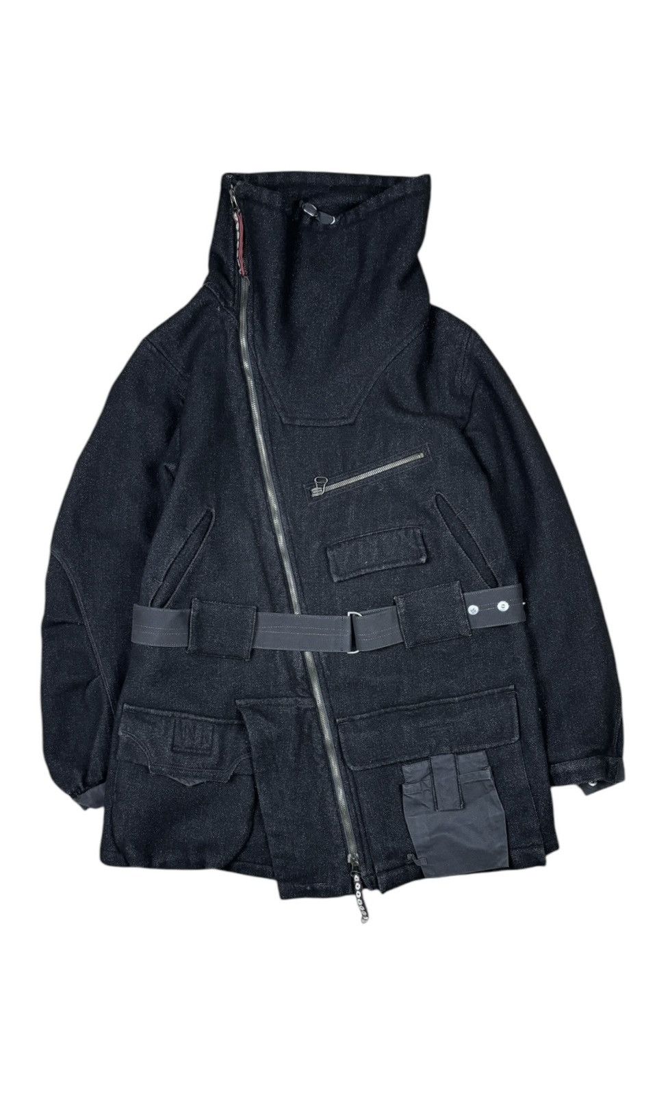 Japanese Brand × Marithe + Francois Girbaud 2000s Marithé François Girbaud Asymmetrical Coat Size L / US 10 / IT 46 - 1 Thumbnail