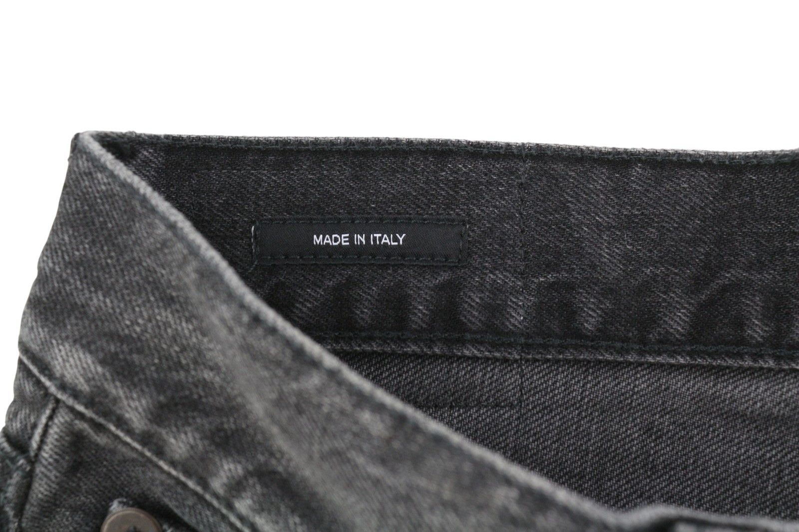 R13 CROP WIDE LEG 25 Wilson Black Distress Ankle Jeans 84410 Size 25" / US 0 / IT 36 - 8 Thumbnail