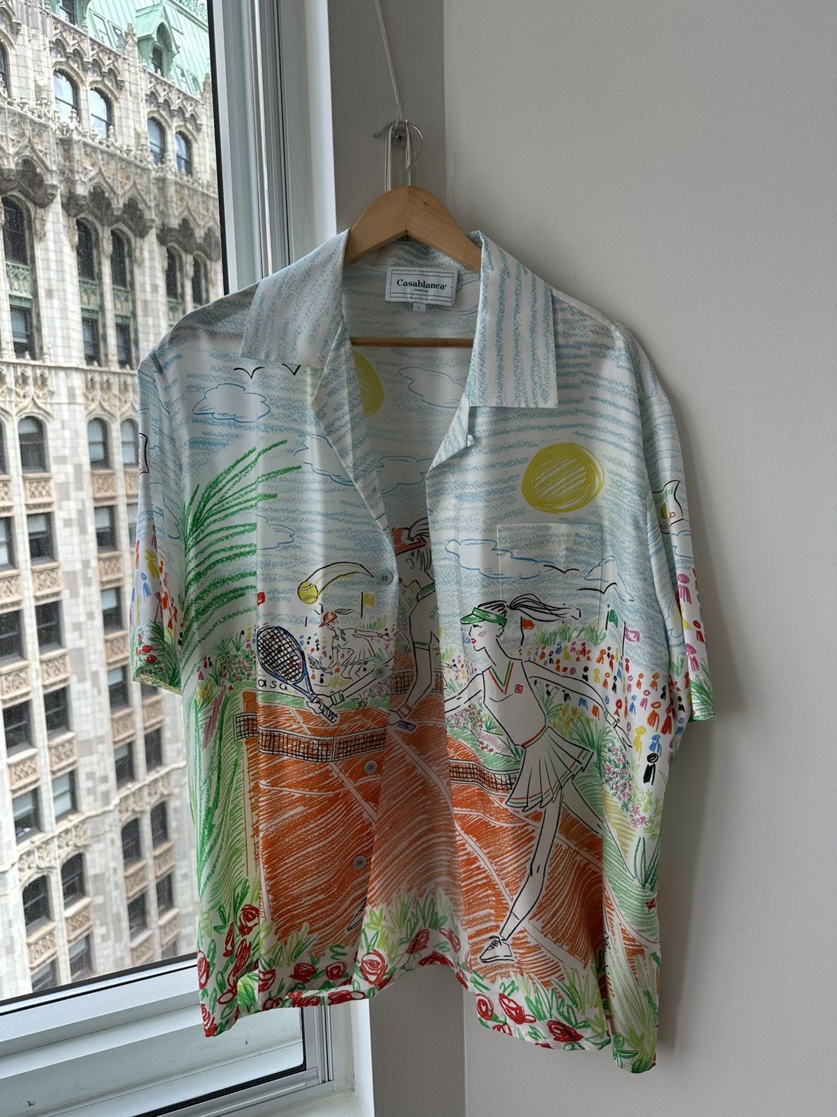 Casablanca Casablanca Tennis Silk Shirt Size US L / EU 52-54 / 3 - 1 Thumbnail