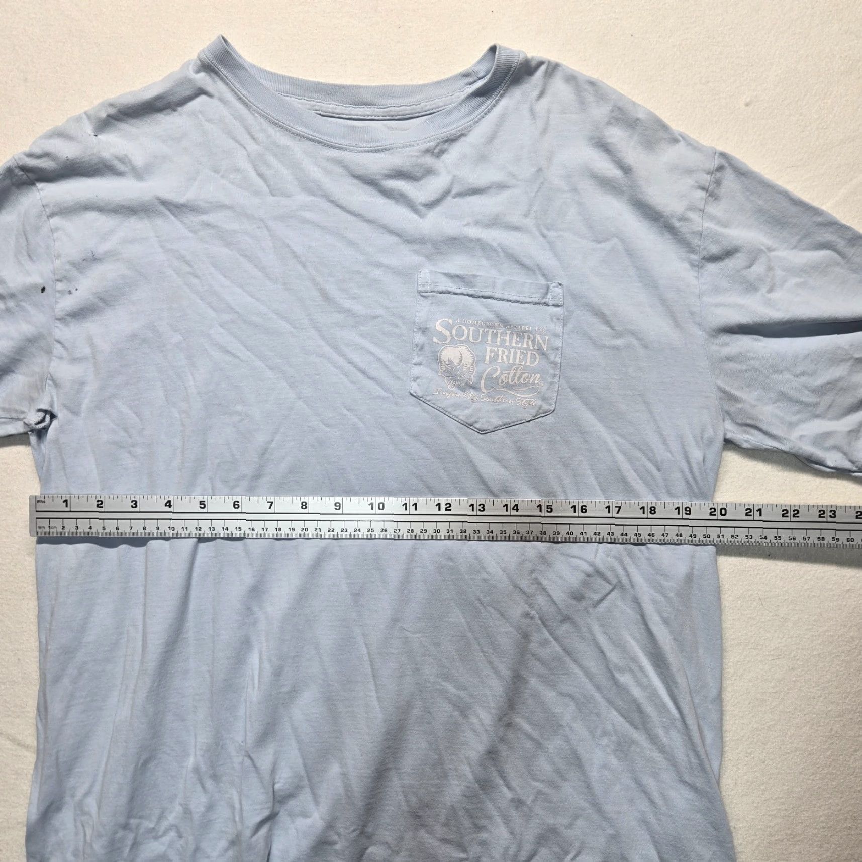 Vintage VINTAGE Southern Fried Cotton Graphic Print Cow T-Shirt Adult Large Blue Southern Mens Size US L / EU 52-54 / 3 - 5 Thumbnail