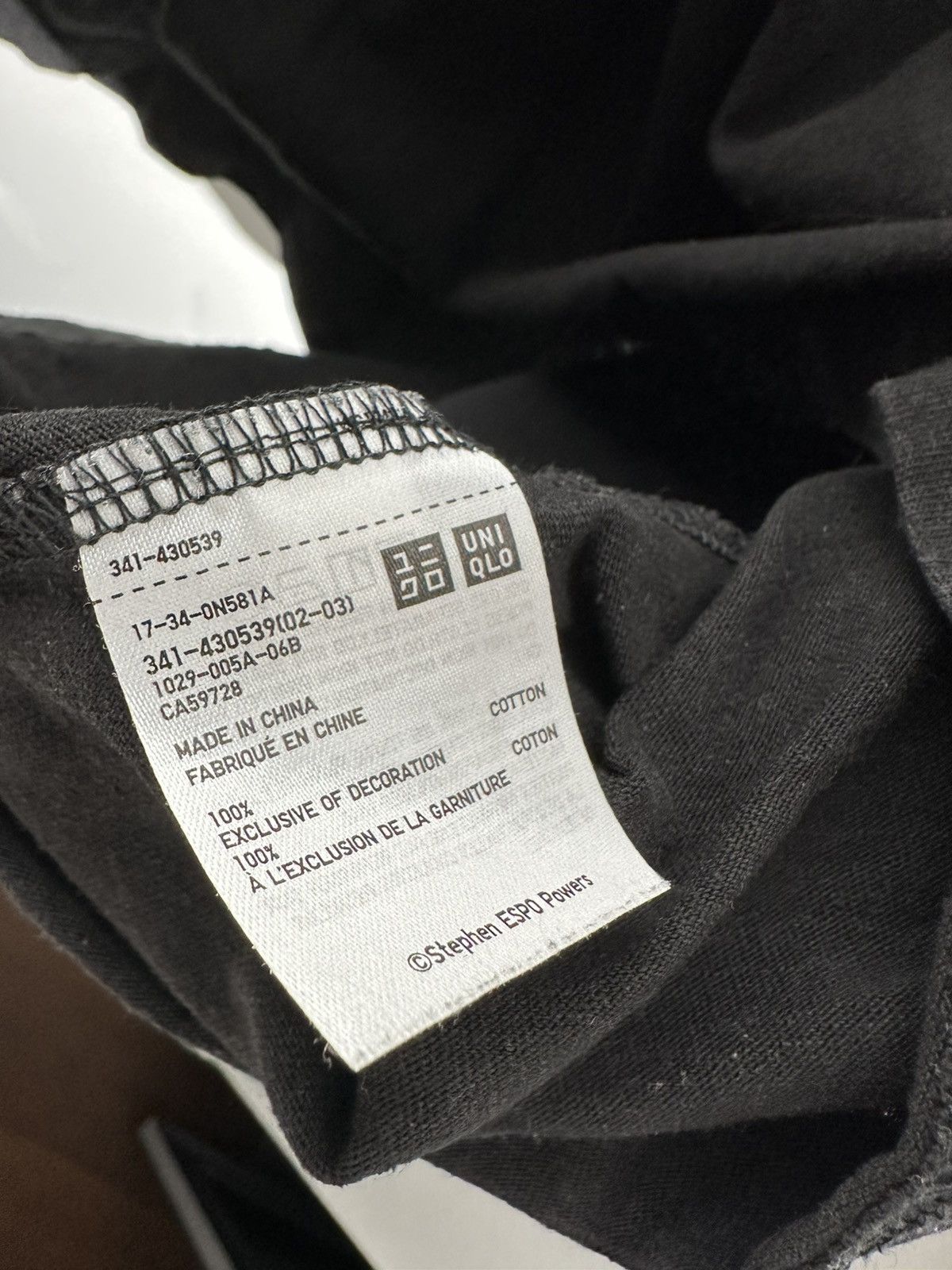 Uniqlo Stephen ESPO Powers x Uniqlo tee Size US XL / EU 56 / 4 - 3 Thumbnail