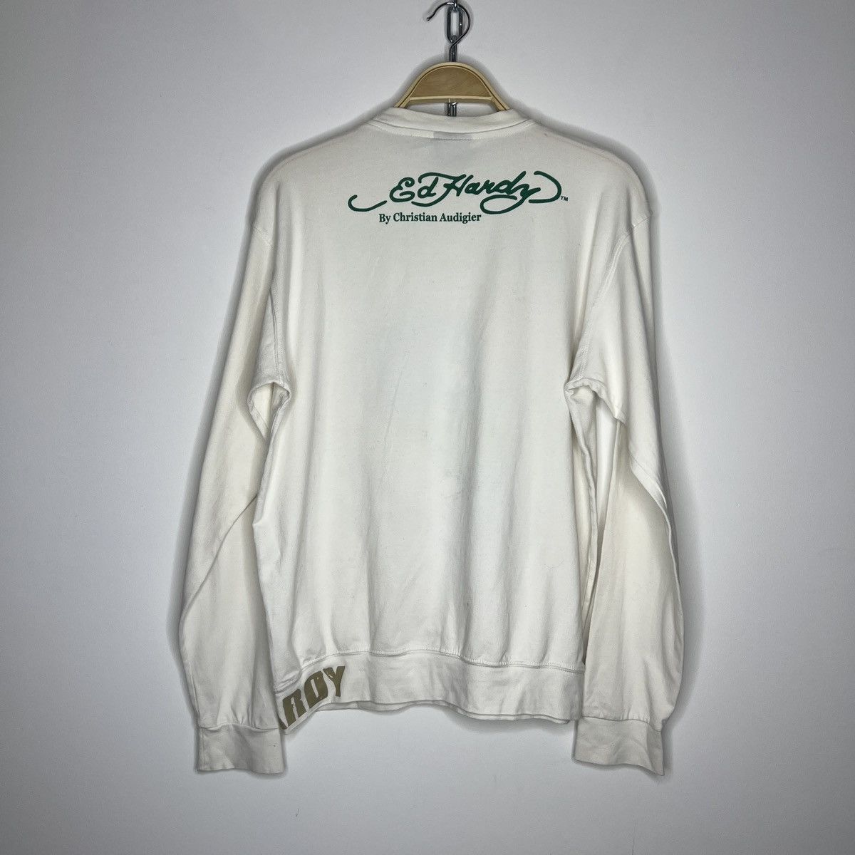 Christian Audigier VINTAGE Y2K ED HARDY BY CHRISTIAN AUDIGIER WHITE SWEATSHIRT Size US M / EU 48-50 / 2 - 7 Thumbnail