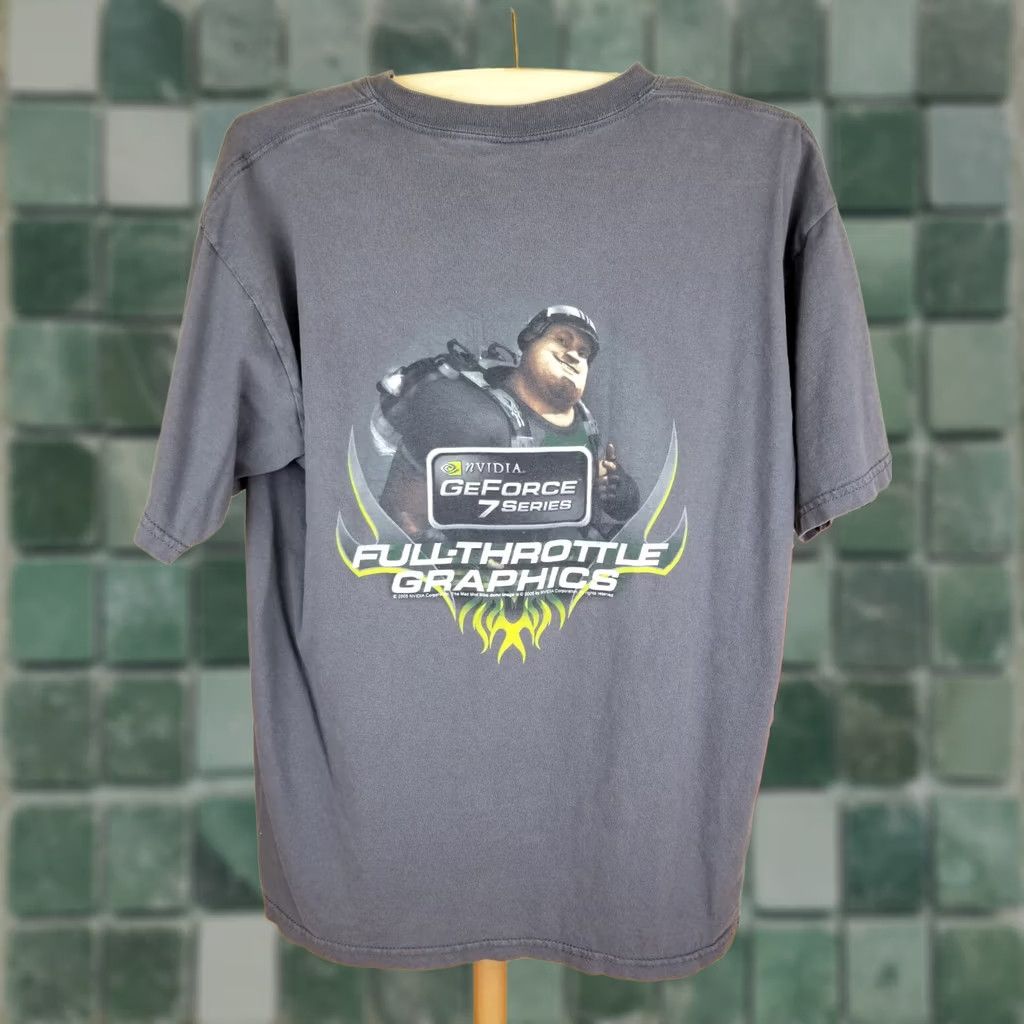 Vintage VINTAGE 2005 NVIDIA GEFORCE GRAPHICS COMPANY PROMO T-SHIRT SZ L Gray Men Size US L / EU 52-54 / 3 - 1 Thumbnail