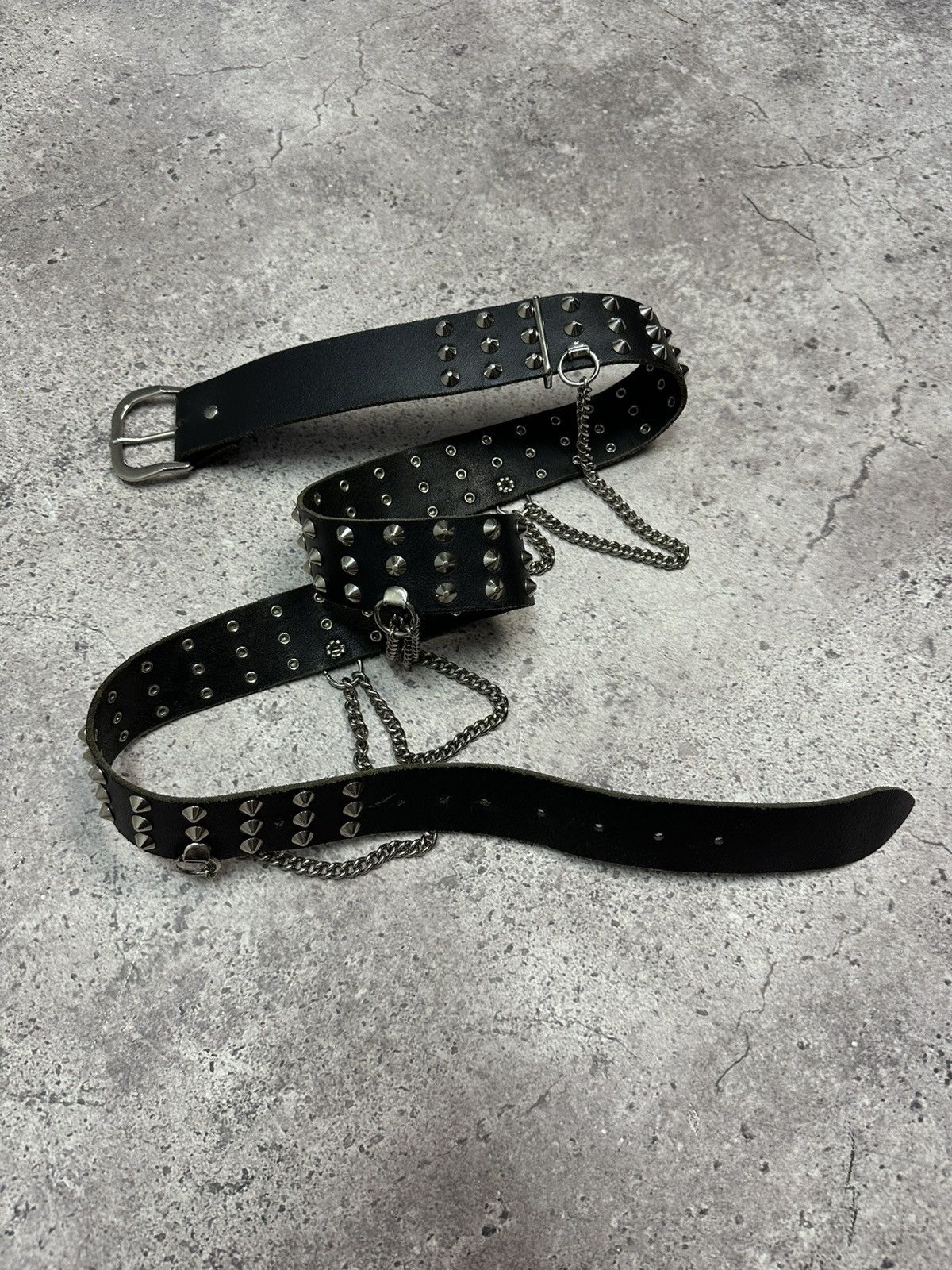 Hysteric Glamour Vintage Y2K Zip Waist Rick Owens Style Punk Leather Belt Size 34 - 7 Thumbnail