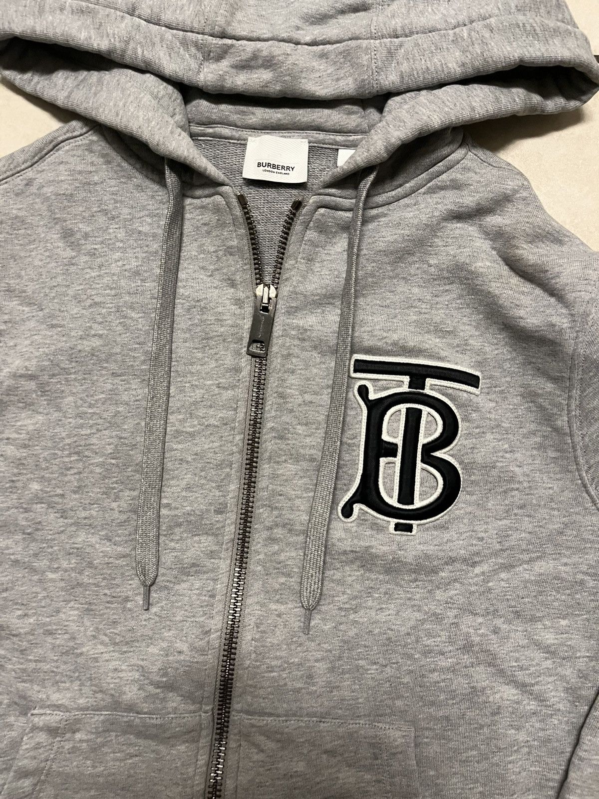 Burberry “TB” Burberry Grey Zip-Up Size US S / EU 44-46 / 1 - 5 Thumbnail