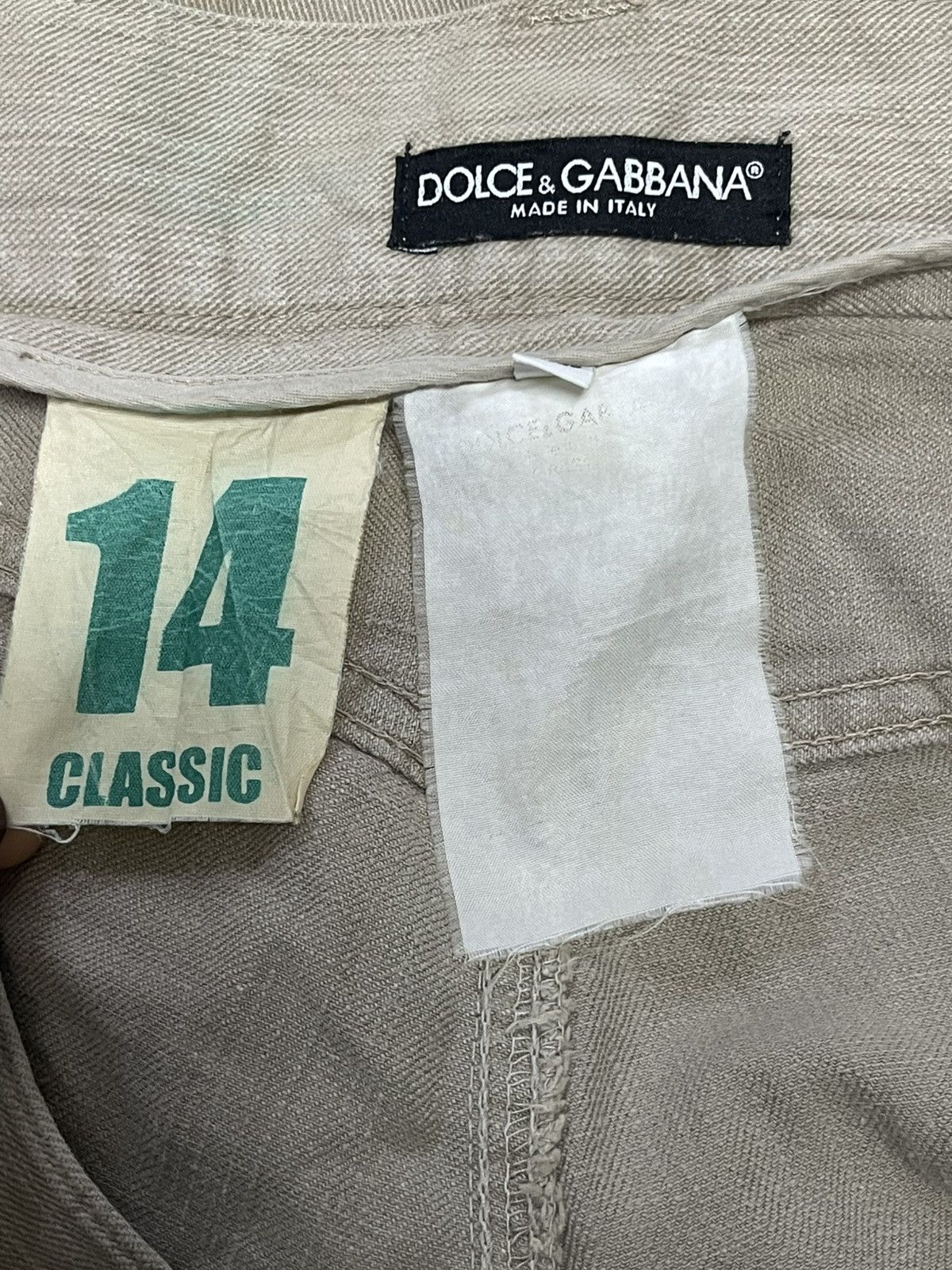 Dolce & Gabbana × Italic × Vintage Dolce & Gabbana Straight Made in Italy Vintage Size US 35 - 20 Thumbnail