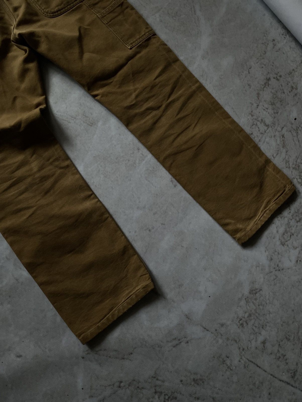 Carhartt × Vintage RARE Vintage 90s Carhartt Brown Denim Carpenter Pants Hype Size US 29 - 7 Thumbnail