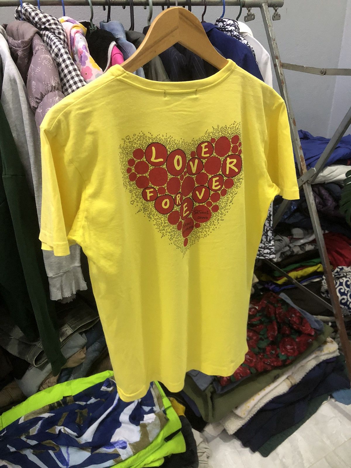 Japanese Brand × Takashi Murakami × Yayoi Kusama Vintage 24 Hours Television Yayoi Kusama Love Forever Shirt Size US S / EU 44-46 / 1 - 12 Thumbnail