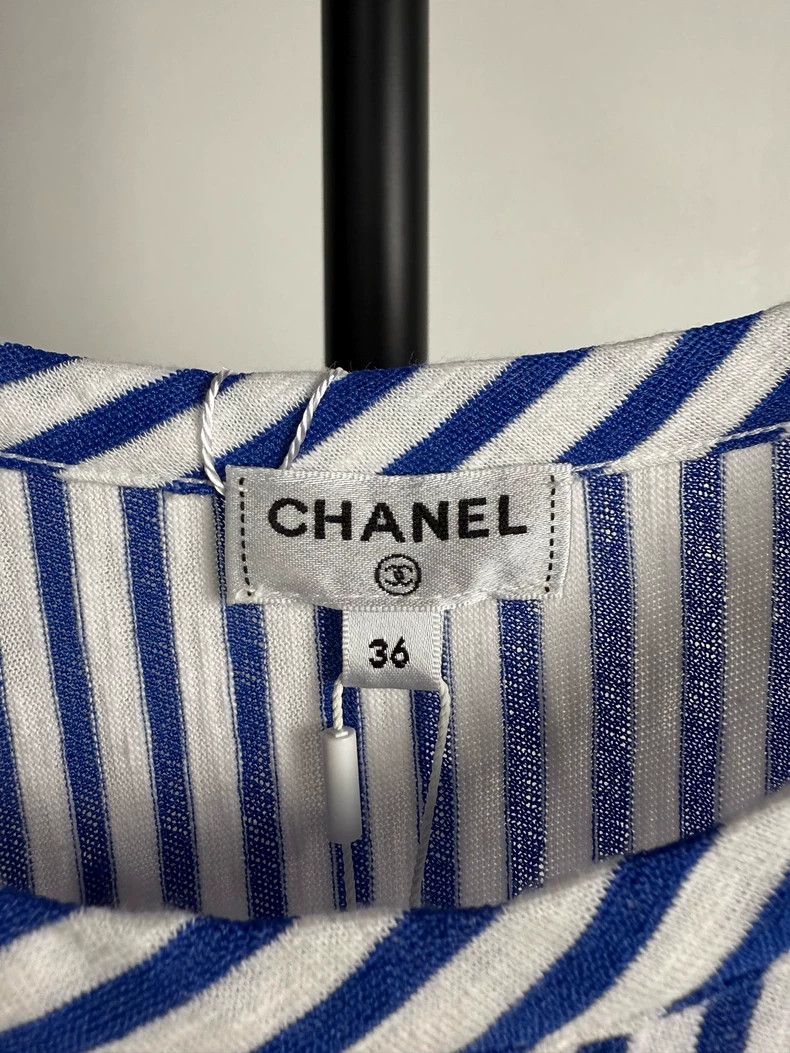 Chanel Chanel Vertical striped dress Size XS / US 0-2 / IT 36-38 - 7 Thumbnail
