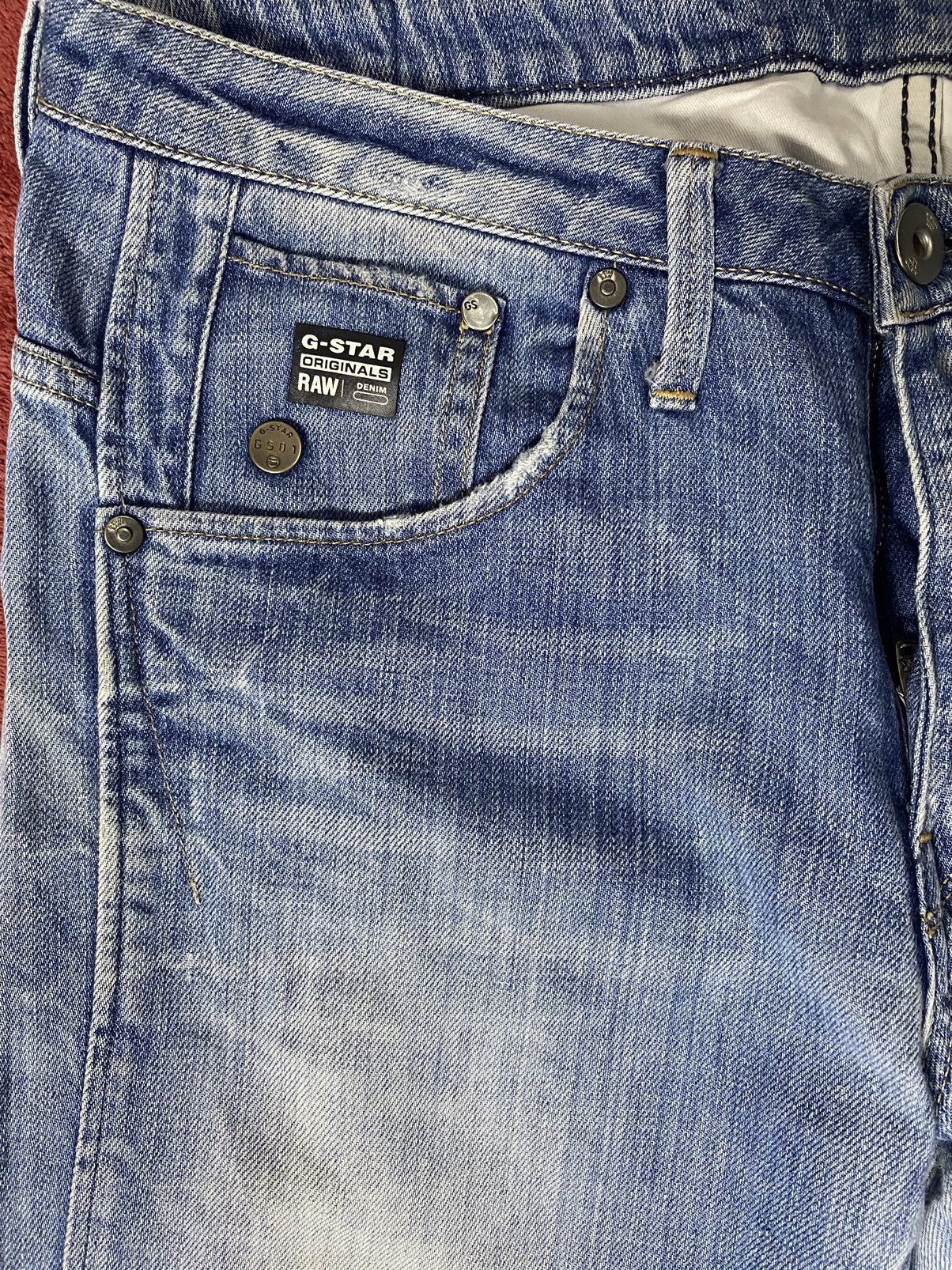 G-Star G star Raw Distressed Jeans Size US 29 - 7 Thumbnail