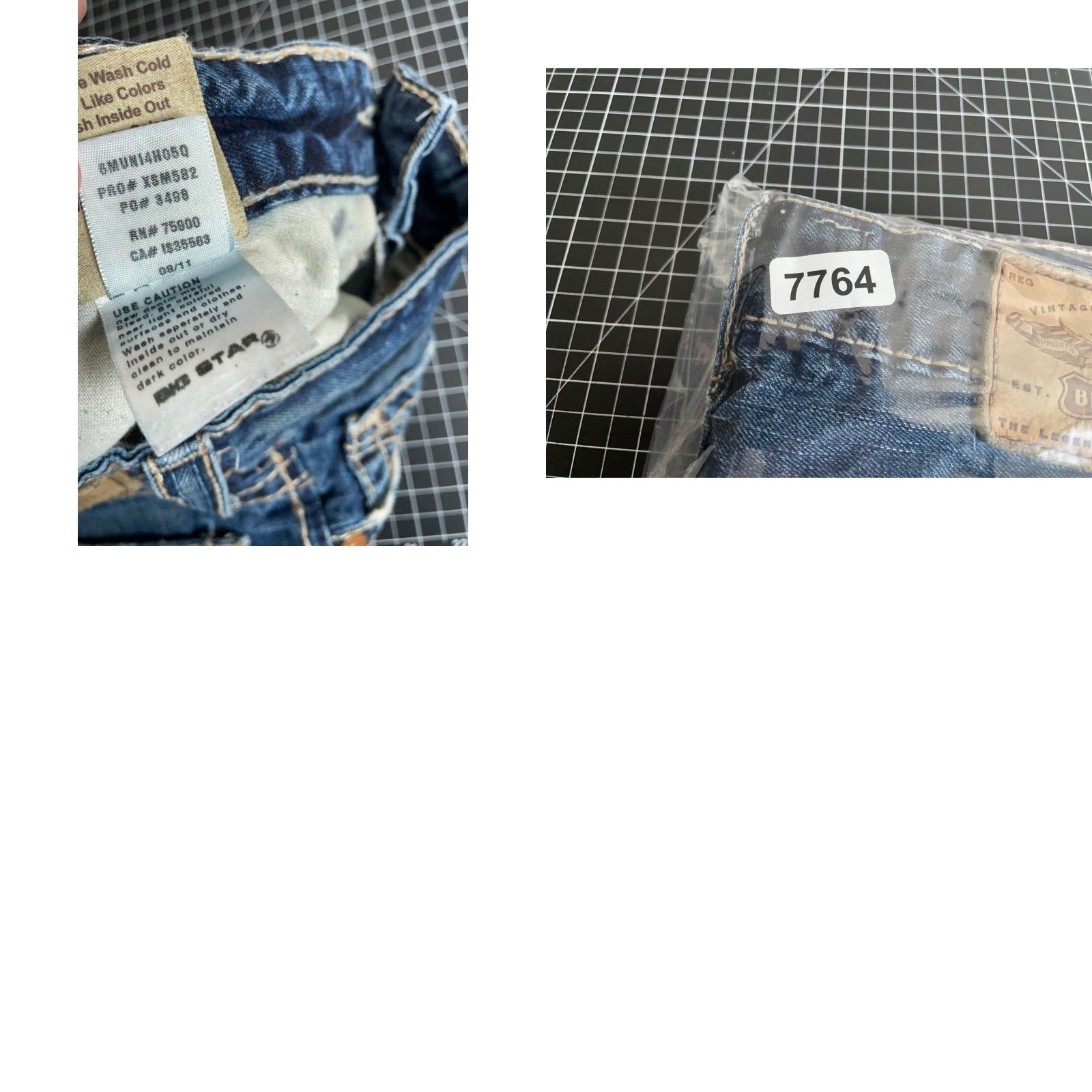 Denime VINTAGE Big Star Union Straight Leg Jeans Men's 32L Blue Denim 5-Pocket Zip Fly Size US 32 / EU 48 - 10 Thumbnail