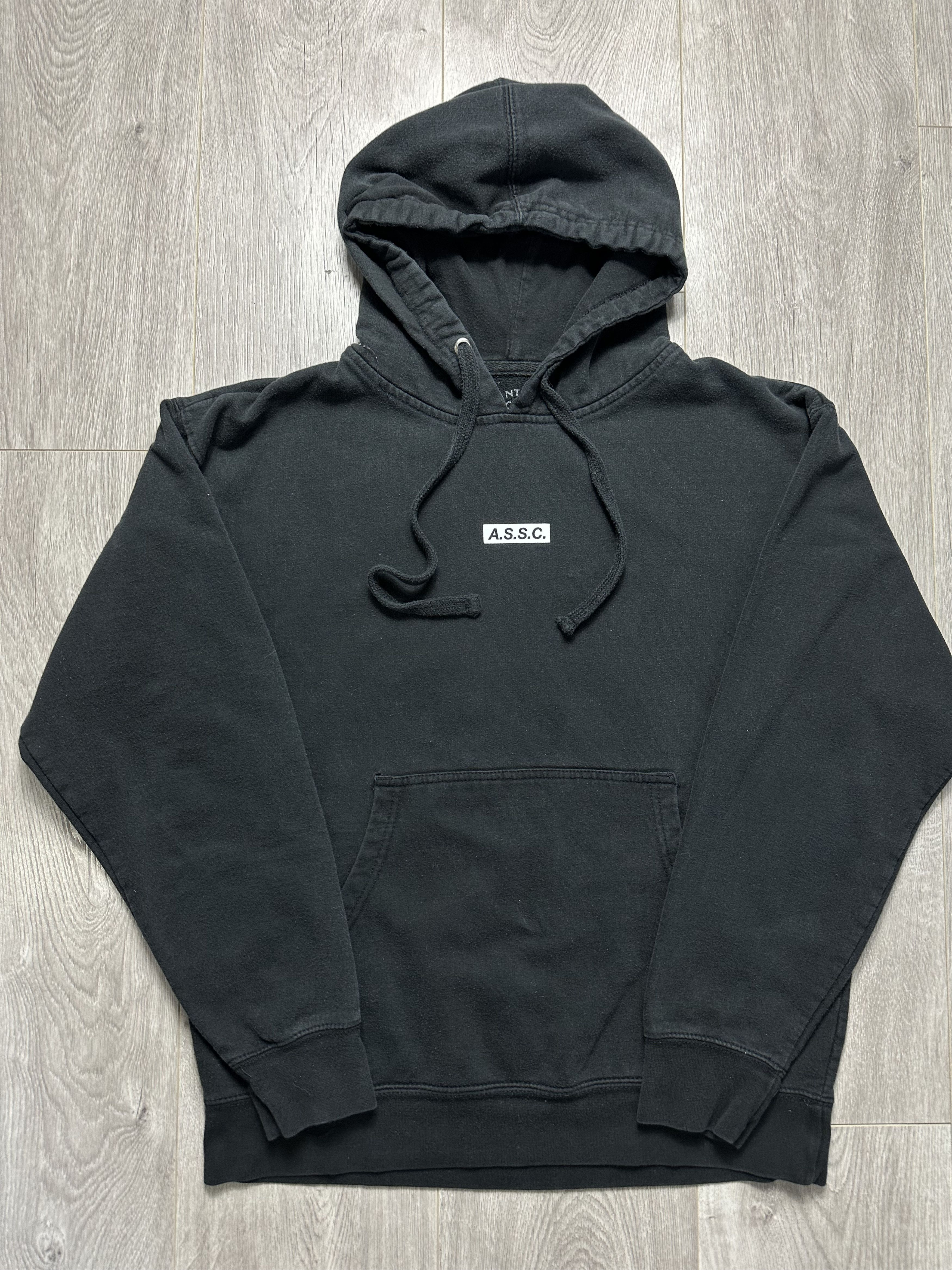Anti Social Social Club ASSC Box Logo Hoodie Black / White Spellout Size US M / EU 48-50 / 2 - 3 Thumbnail
