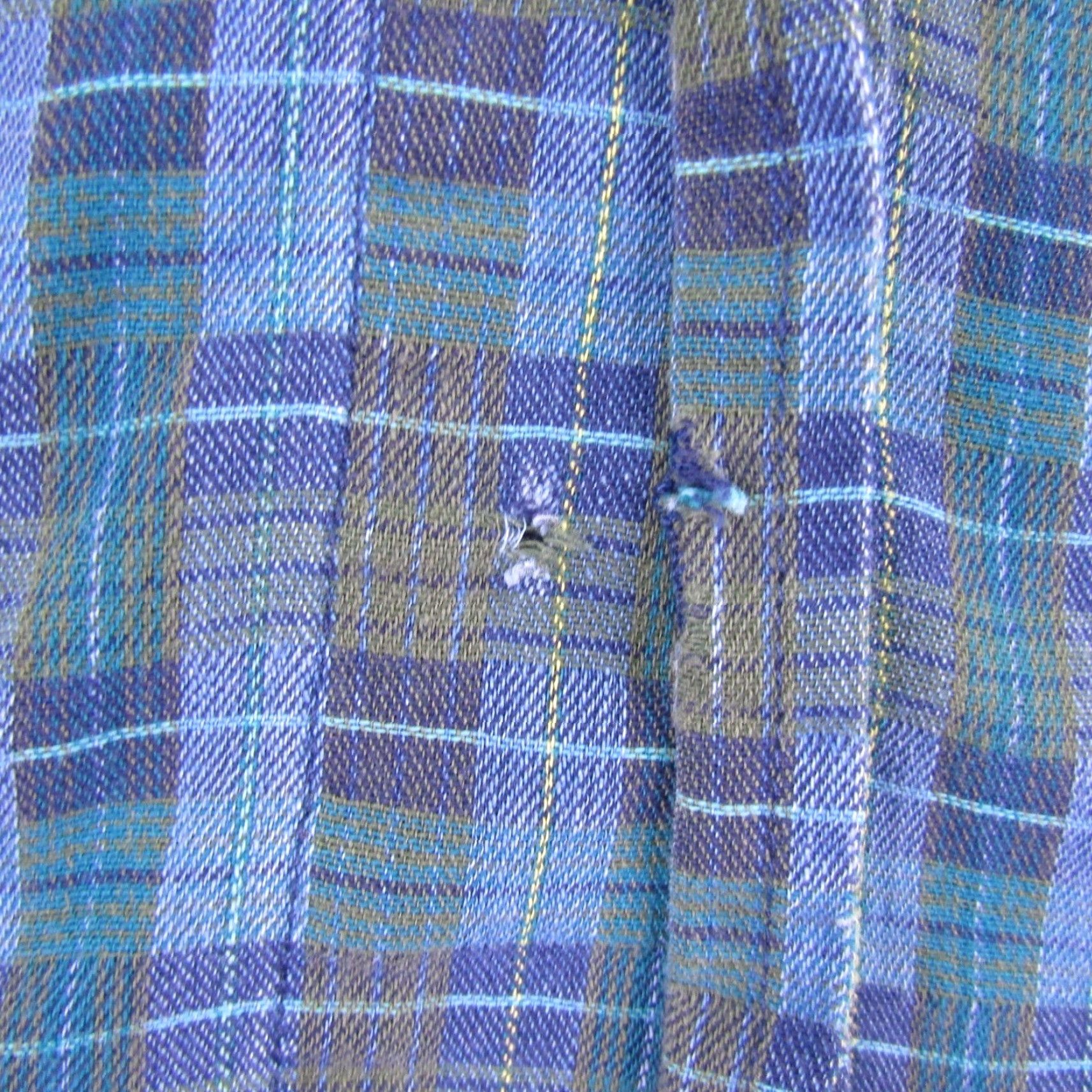 Guess VINTAGE GUESS Button-Up Shirt Mens Large Blue Plaid Twill Long Sleeve Flap Pockets Made in USA Size US L / EU 52-54 / 3 - 5 Thumbnail