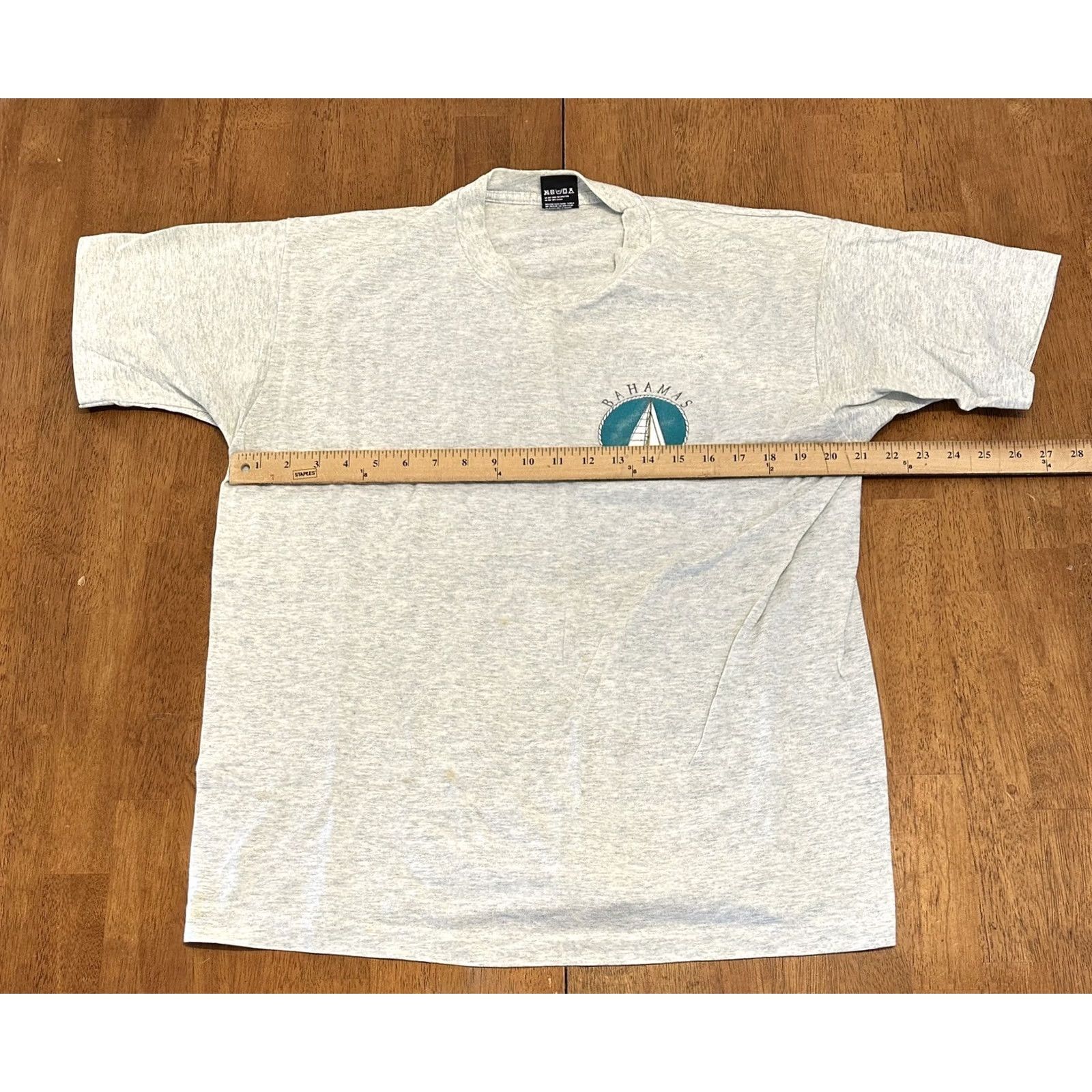 Fruit Of The Loom VINTAGE Fruit of the Loom Freeport Bahamas T Shirt L Gray 90s Stitch Mens Size US L / EU 52-54 / 3 - 7 Thumbnail