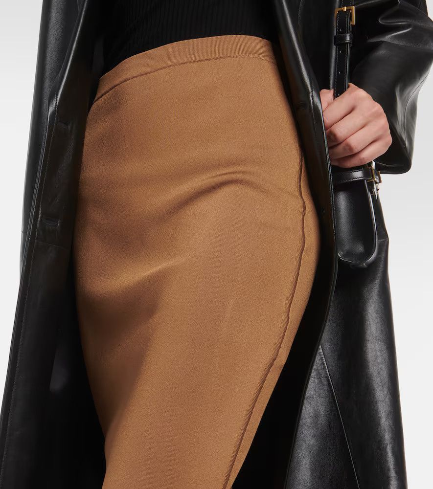 Saint Laurent Paris o1bcso1str1124 Skirt in Brown Size 34" / US 12 / IT 48 - 3 Thumbnail