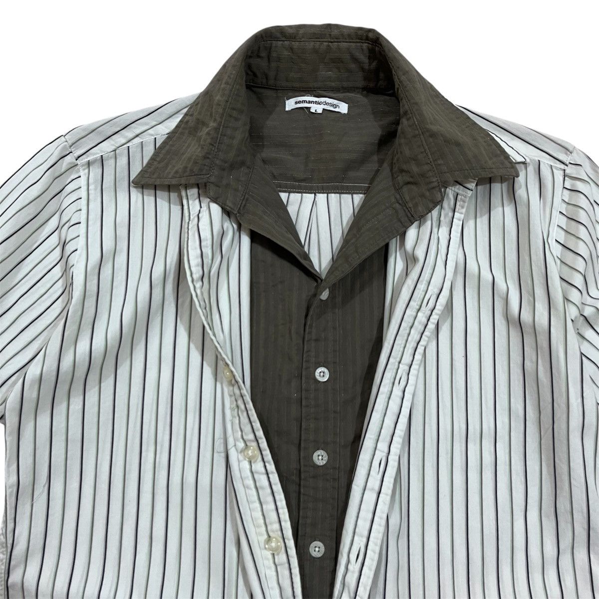 If Six Was Nine Semantic design double layer collar shirt Size US M / EU 48-50 / 2 - 2 Thumbnail