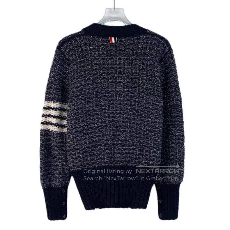 Thom Browne Thom Browne Classic Wool Knit Cardigan Navy Blue Size US XS / EU 42 / 0 - 2 Thumbnail