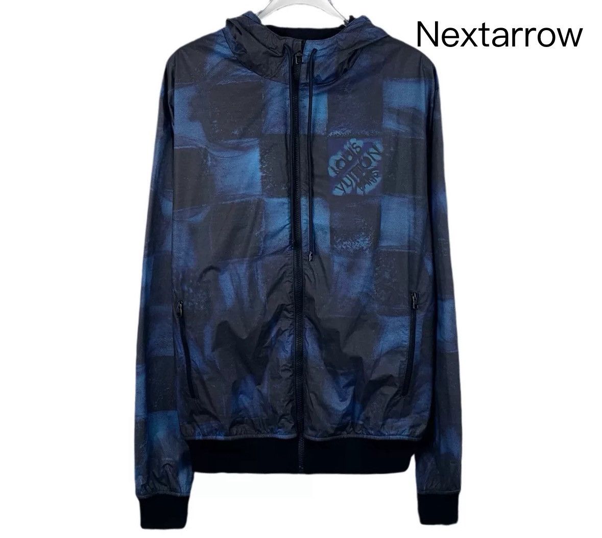 Louis Vuitton Louis Vuitton Lv blue checkerboard drawstring zipper jacket Size US M / EU 48-50 / 2 - 1 Thumbnail