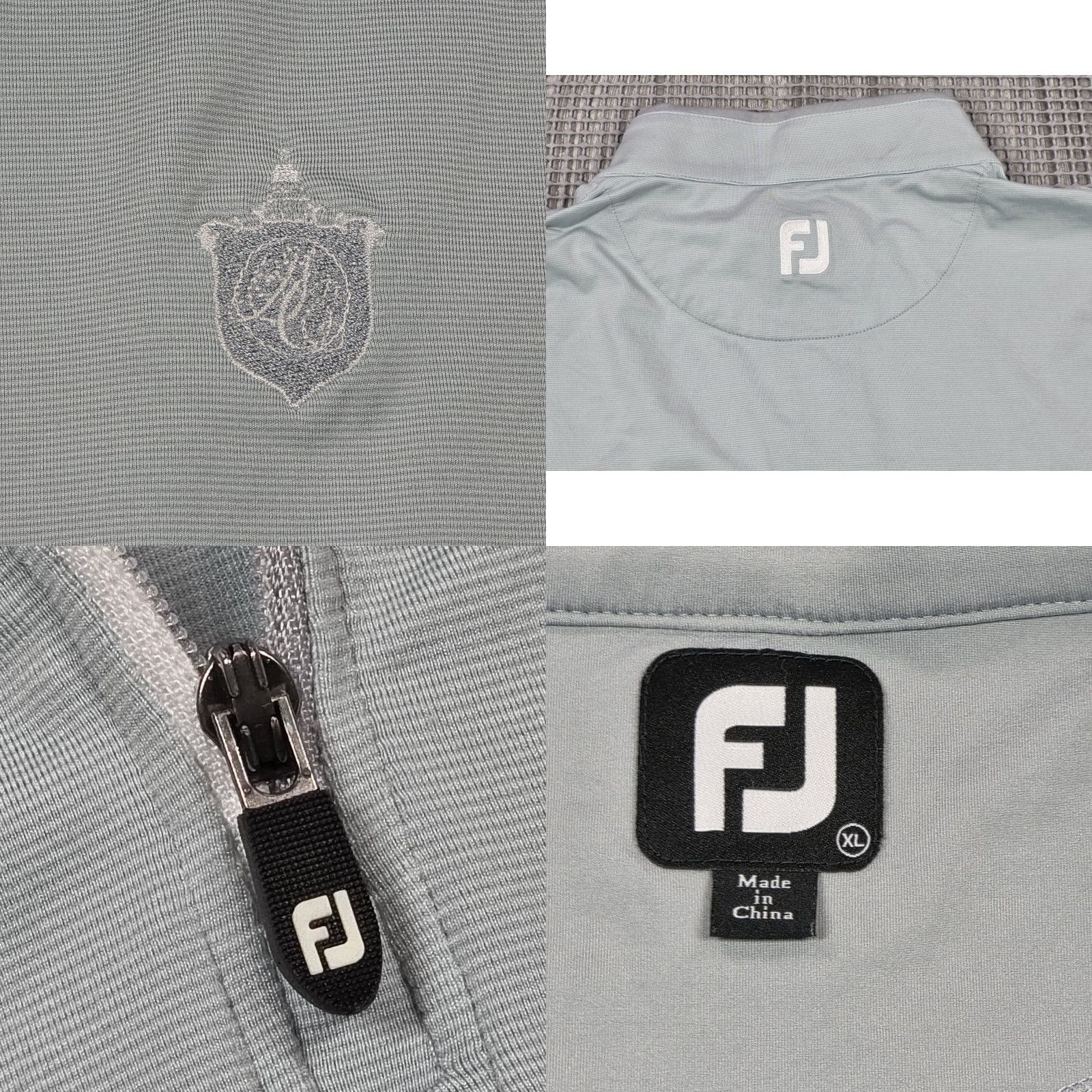Footjoy FootJoy FJ Golf Men Light Blue Performance XL 1/4 Zip Pullover Governors Club NC Shirt Adult XL Blue 90s Sports Mens Size US XL / EU 56 / 4 - 8 Thumbnail