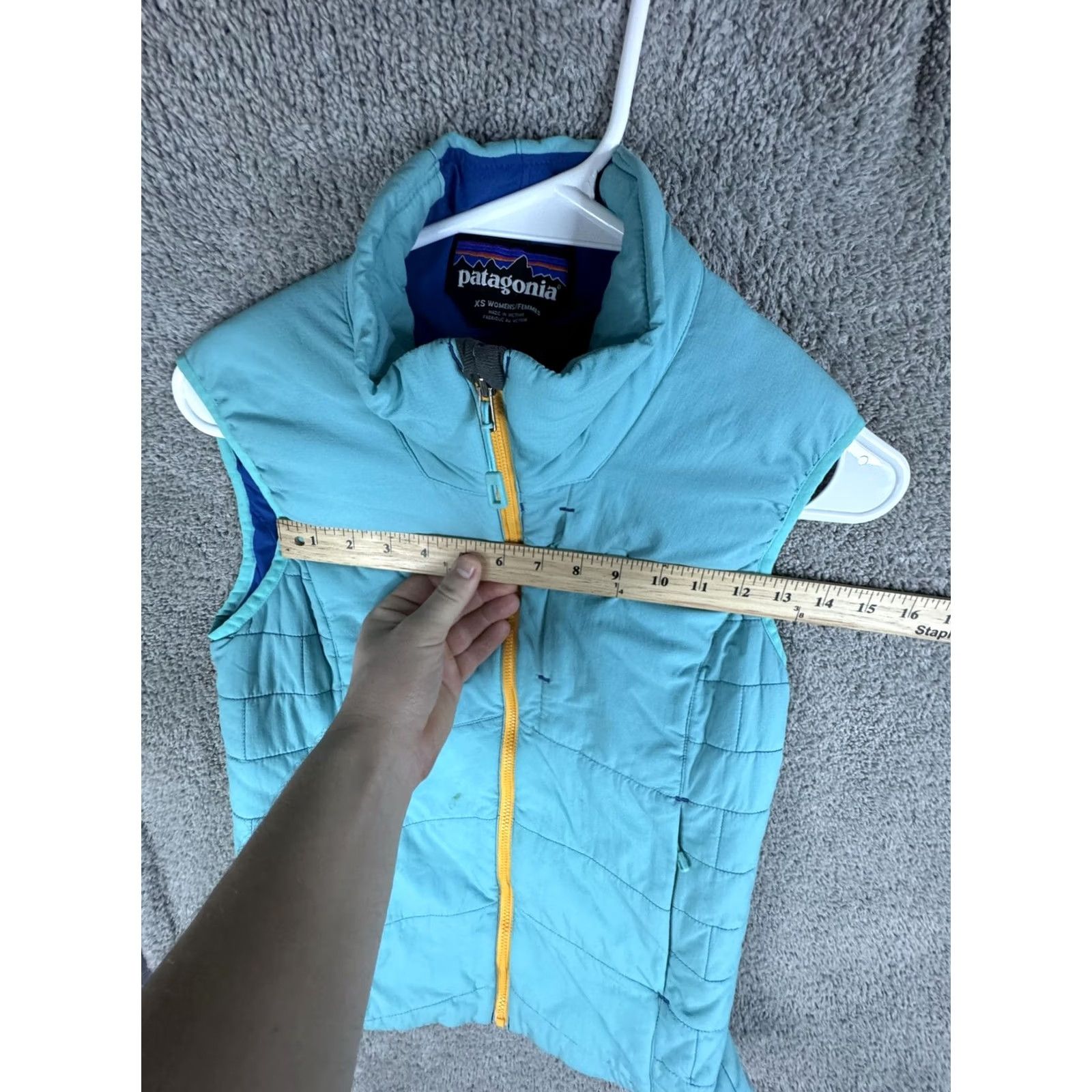 Patagonia Patagonia Vest Womens XS Teal Blue Insulated Quilted Full Zip Puffer Hiking Size XS / US 0-2 / IT 36-38 - 7 Thumbnail