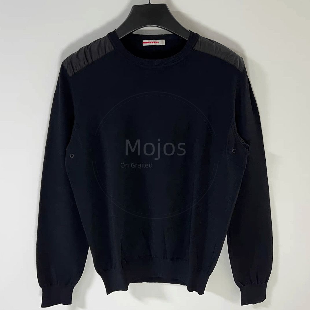 Prada Sz 52 Prada Nylon Patches Knitwear-2508 Size US L / EU 52-54 / 3 - 1 Thumbnail