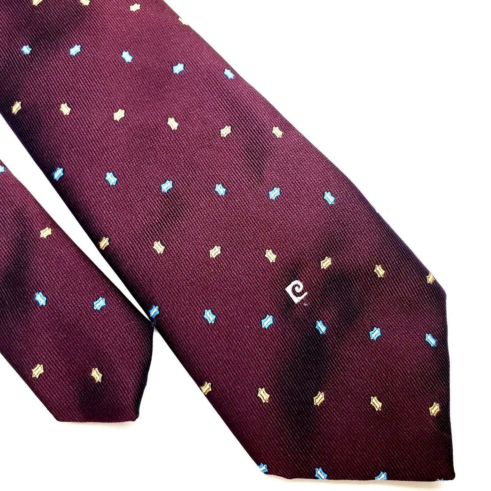 Pierre Cardin Pierre Cardin Polyester Tie Purple Woven Short Skinny Size ONE SIZE - 1 Thumbnail