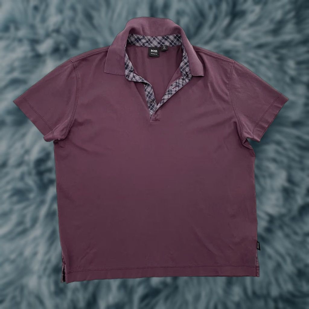Hugo Boss VINTAGE HUGO BOSS Polo Shirt Men Medium Purple Casual Designer 90s Logo Size US M / EU 48-50 / 2 - 1 Thumbnail