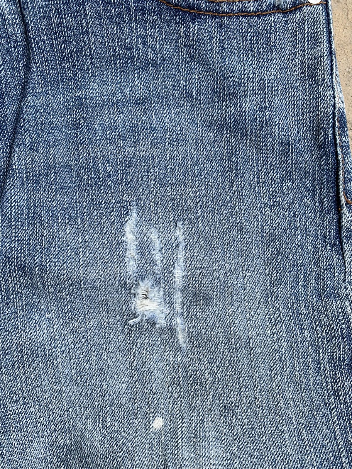 Japanese Brand Earth Music Ecology Selvedge Distressed Denim Size US 28 / EU 44 - 13 Thumbnail
