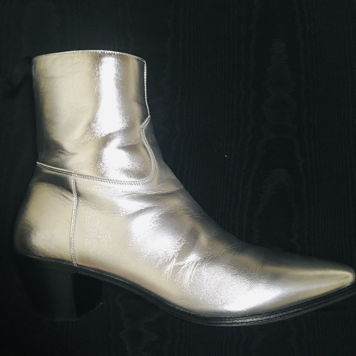 Celine × Hedi Slimane CELINE 19SS Hedi Slimane Silver Jacno 60 Size IT39 Size US 6 / EU 39 - 5 Thumbnail