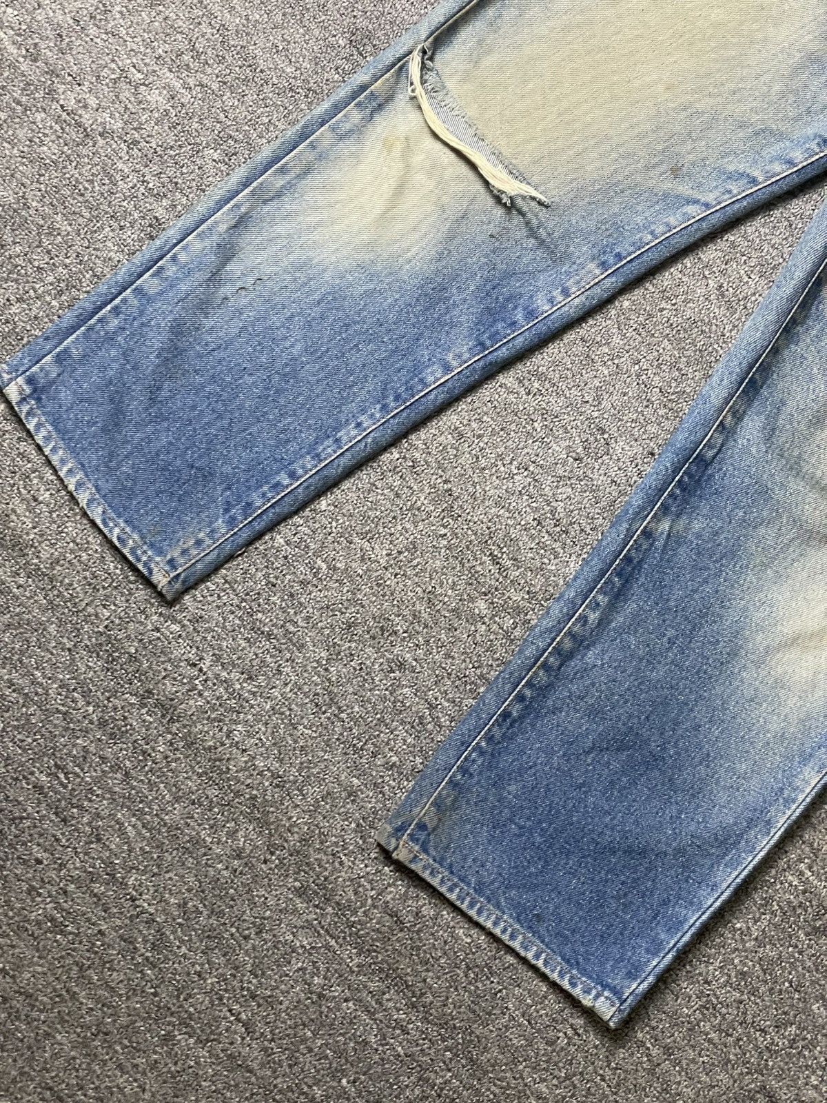 Edwin × Vintage Vintage EDWIN Loose Cut Ripped Jeans (117) Size US 28 / EU 44 - 2 Thumbnail