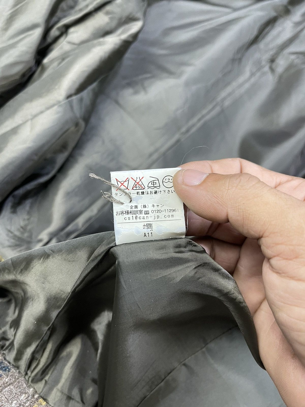 Blue Blue Japan B.L.U.E Checkered Plaid Double Breasted Coat Size XS / US 0-2 / IT 36-38 - 14 Thumbnail