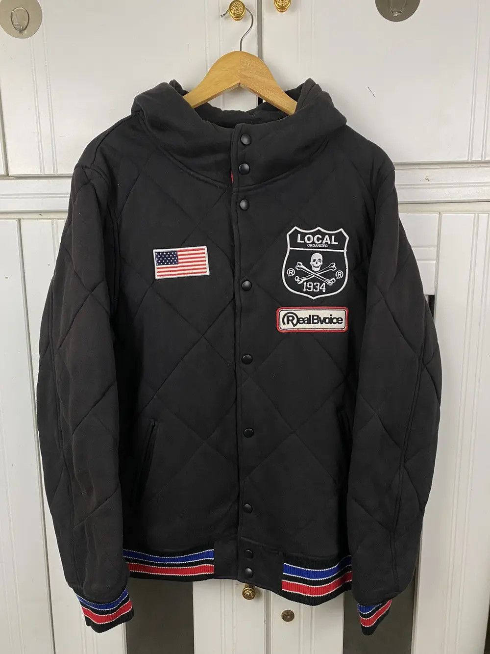 Vintage Vintage Real BVoice Varsity Jacket Black Size US XL / EU 56 / 4 - 1 Thumbnail