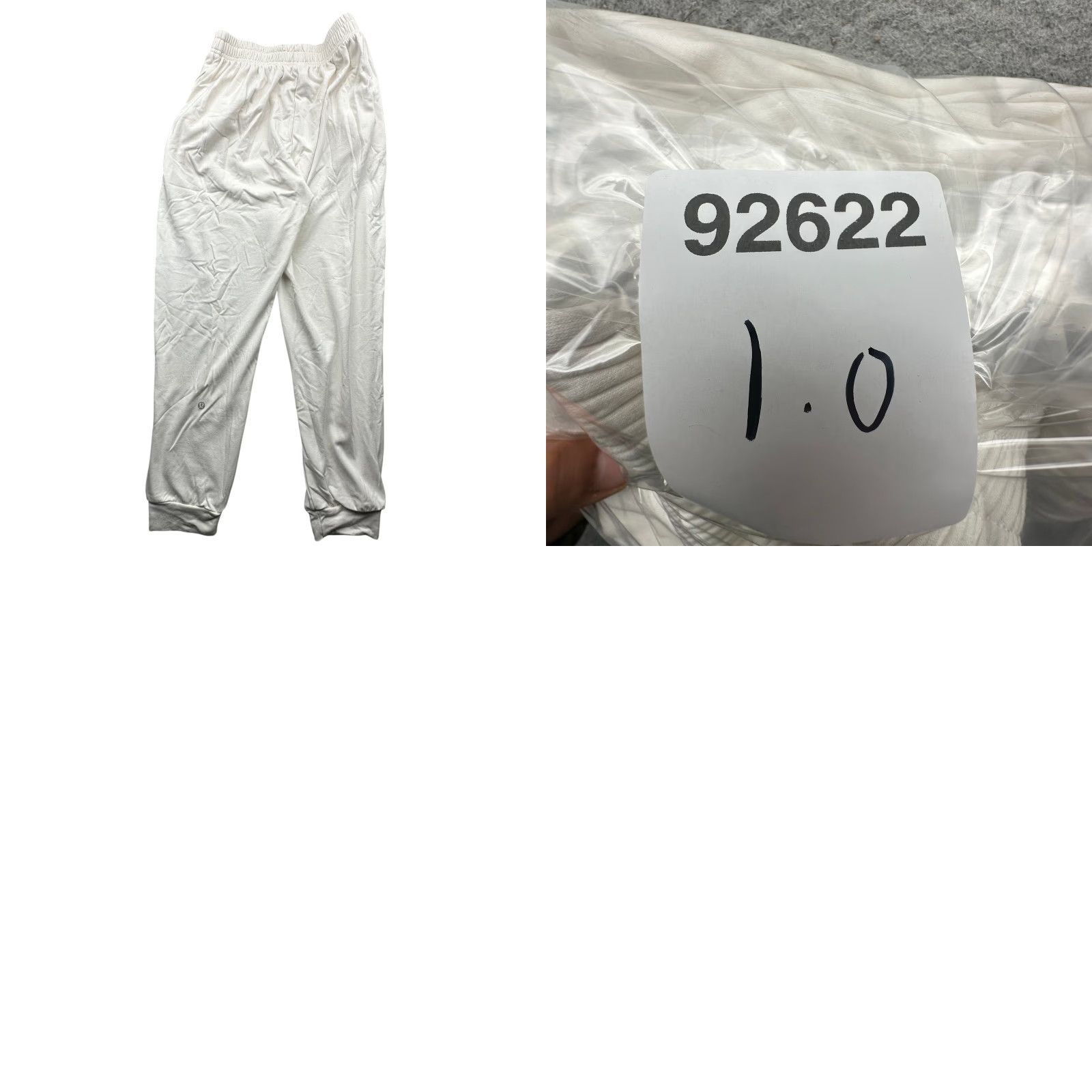 Lululemon Lululemon Jogger Sweatpants Womens XS White Logo Pockets NO TAGS Small Flaws Ready to Wear Size 26" / US 2 / IT 38 - 8 Thumbnail