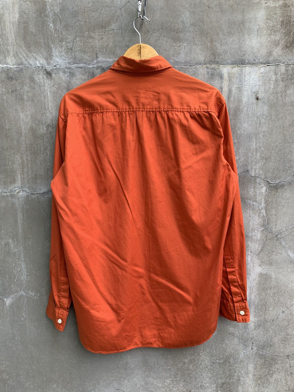 Yohji Yamamoto SS16 Orange Dyed Button Up Shirt Size US L / EU 52-54 / 3 - 5 Thumbnail