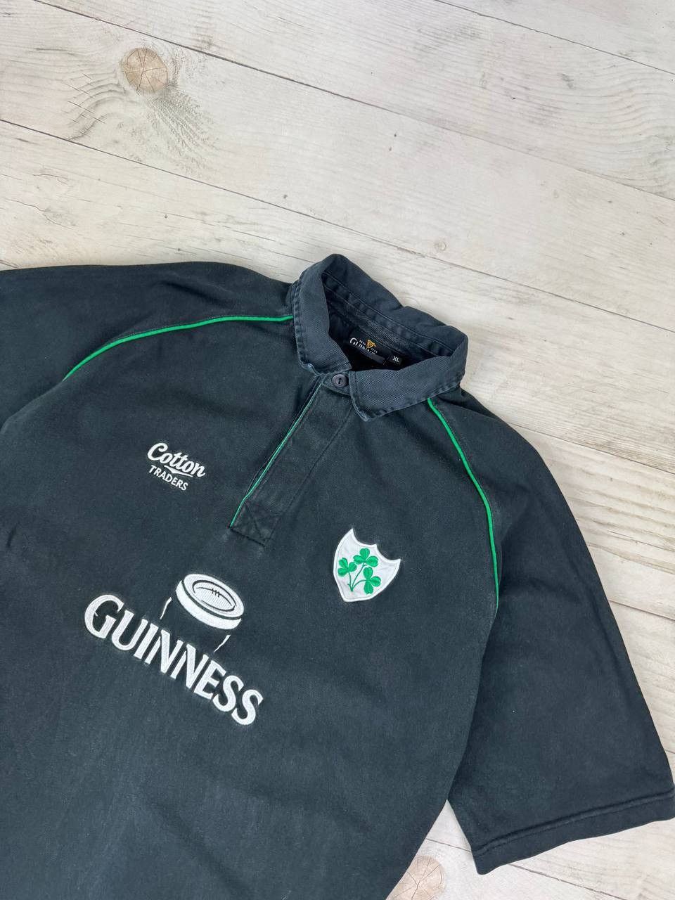 Cotton Traders Vintage Cotton Traders Guinness Ireland Rugby Polo Shirt Size US XL / EU 56 / 4 - 2 Thumbnail