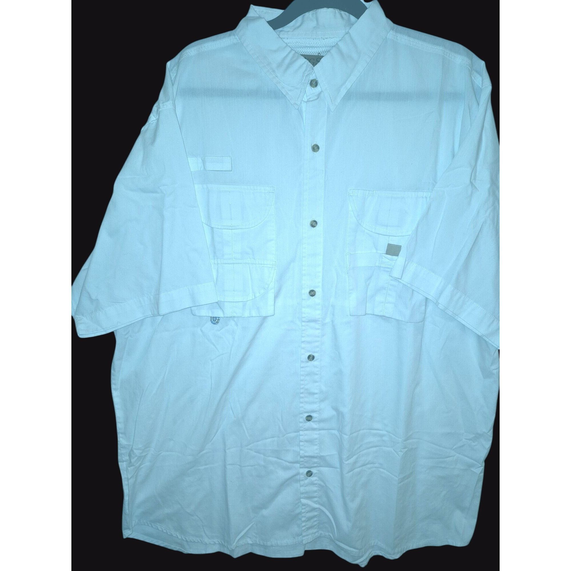 Big Sky Outfitters Big Sky Outfitters Mens White Short Sleeve Button-Up Fishing Size US XXL / EU 58 / 5 - 1 Thumbnail