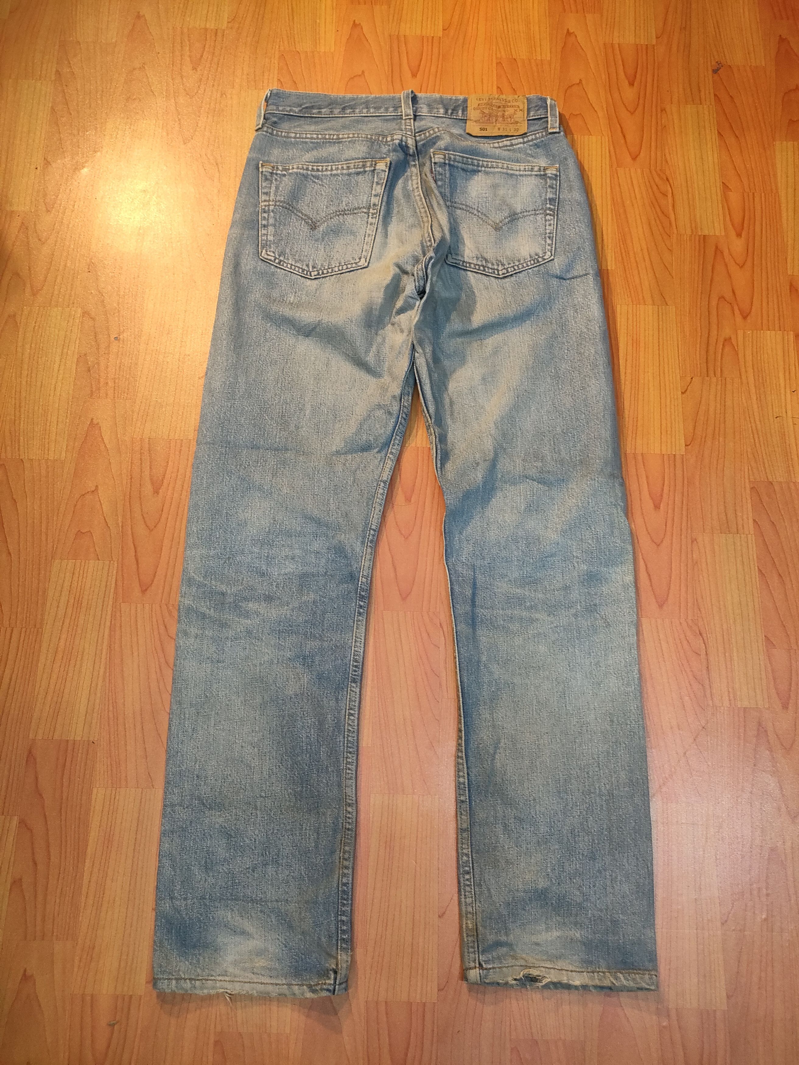 Levi's Vintage Clothing × Vintage Distressed Vintage 90s Levis 501 Jeans Size US 31 - 5 Thumbnail