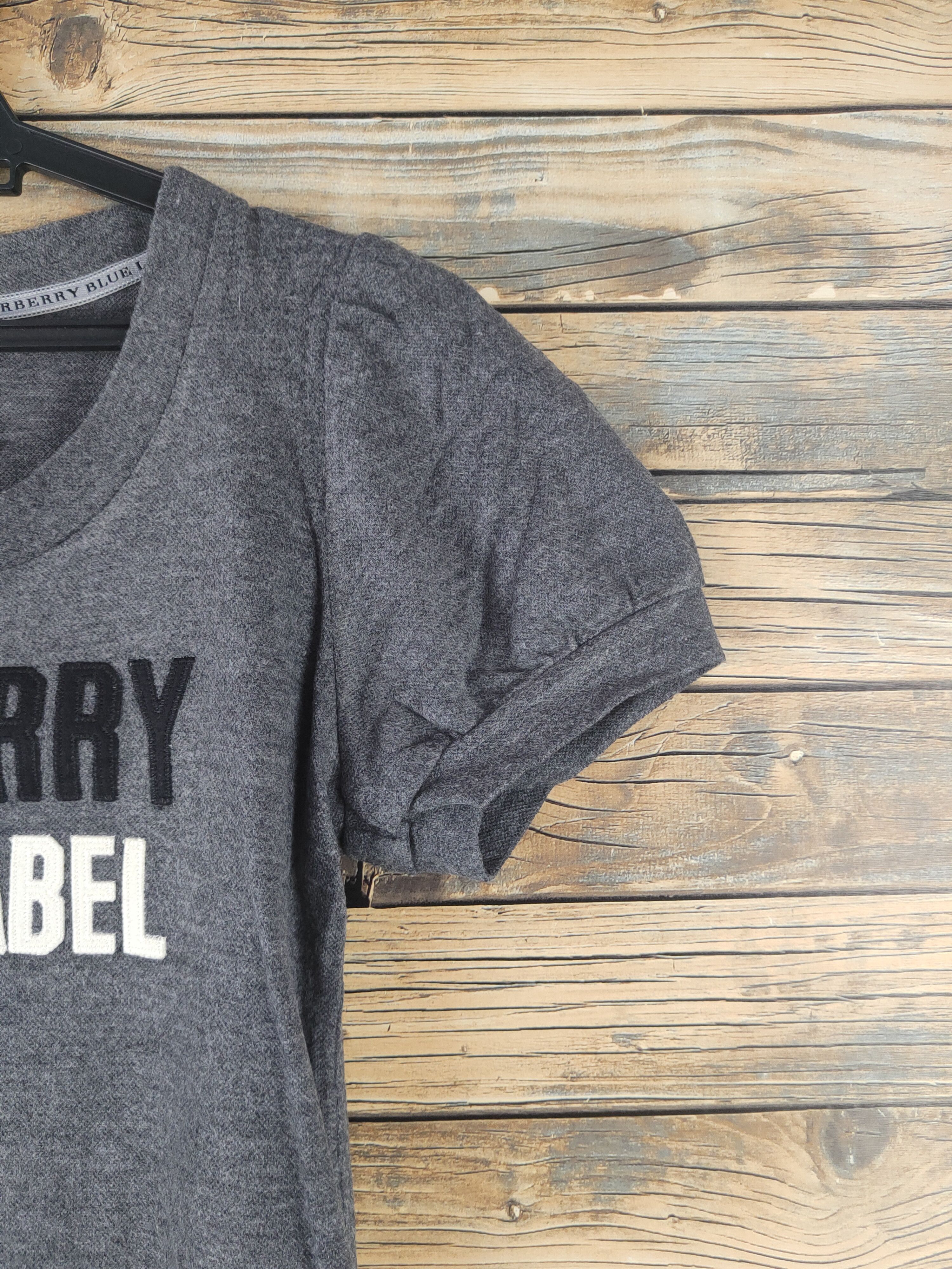 Burberry DL Burberry Dark Gray Short Sleeve T-shirt #2771 Size S / US 4 / IT 40 - 6 Thumbnail