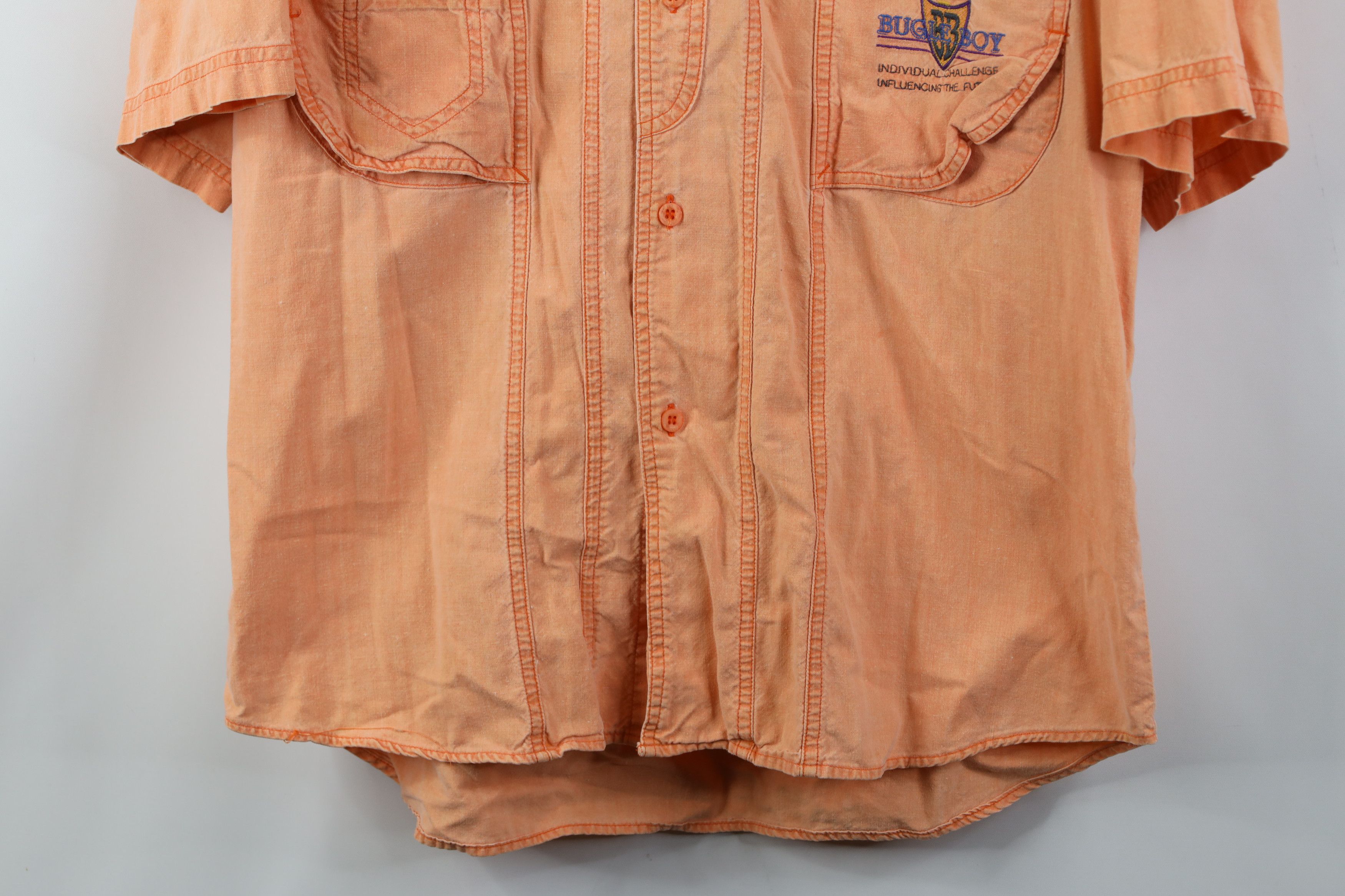 Vintage Vintage 90s Bugle Boy Big Pocket Collared Button Shirt Size US M / EU 48-50 / 2 - 3 Thumbnail
