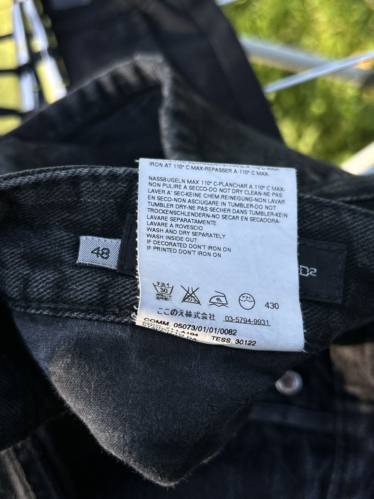 Dsquared2 00s Vintage Dsquared2 Avant Garde Washed Denim Jeans Size US 30 / EU 46 - 15 Thumbnail