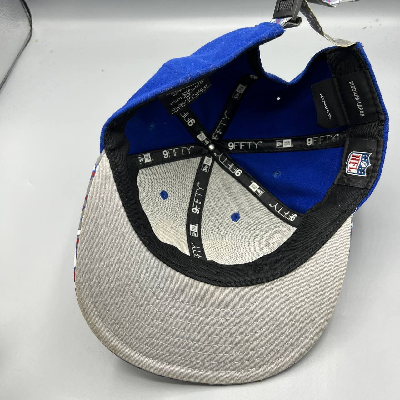 New Era New York Giants Hat Men 9Fifty New Era Hat Strap Back M-L Size ONE SIZE - 2 Thumbnail